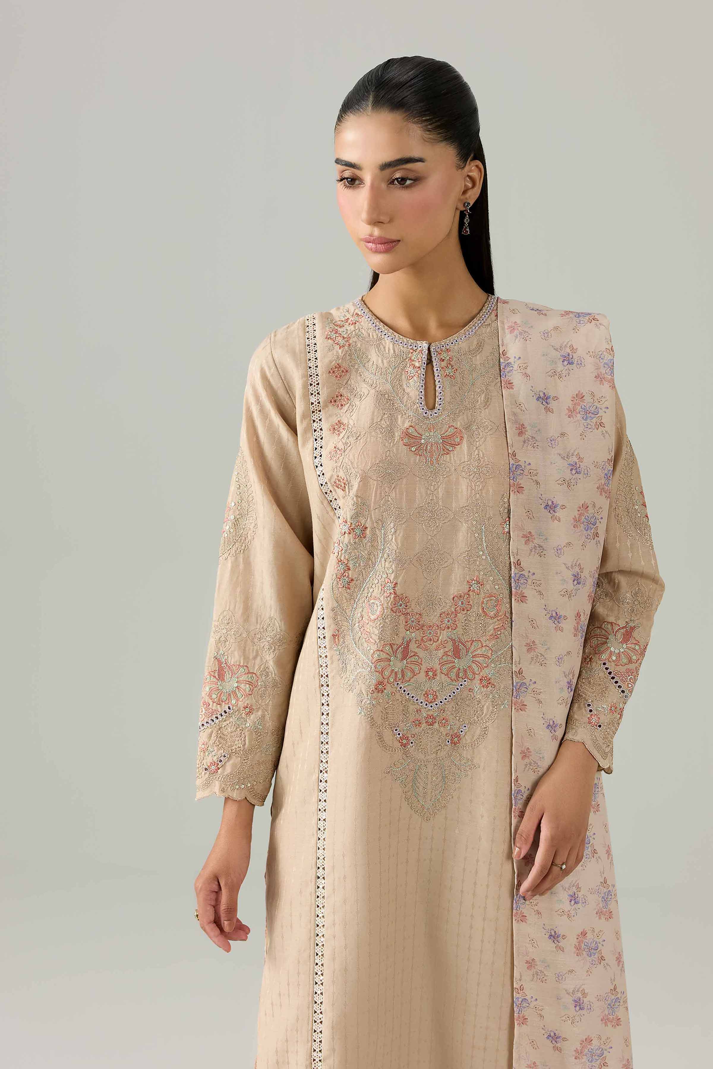 3 Piece - Embroidered Suit - PE26-117