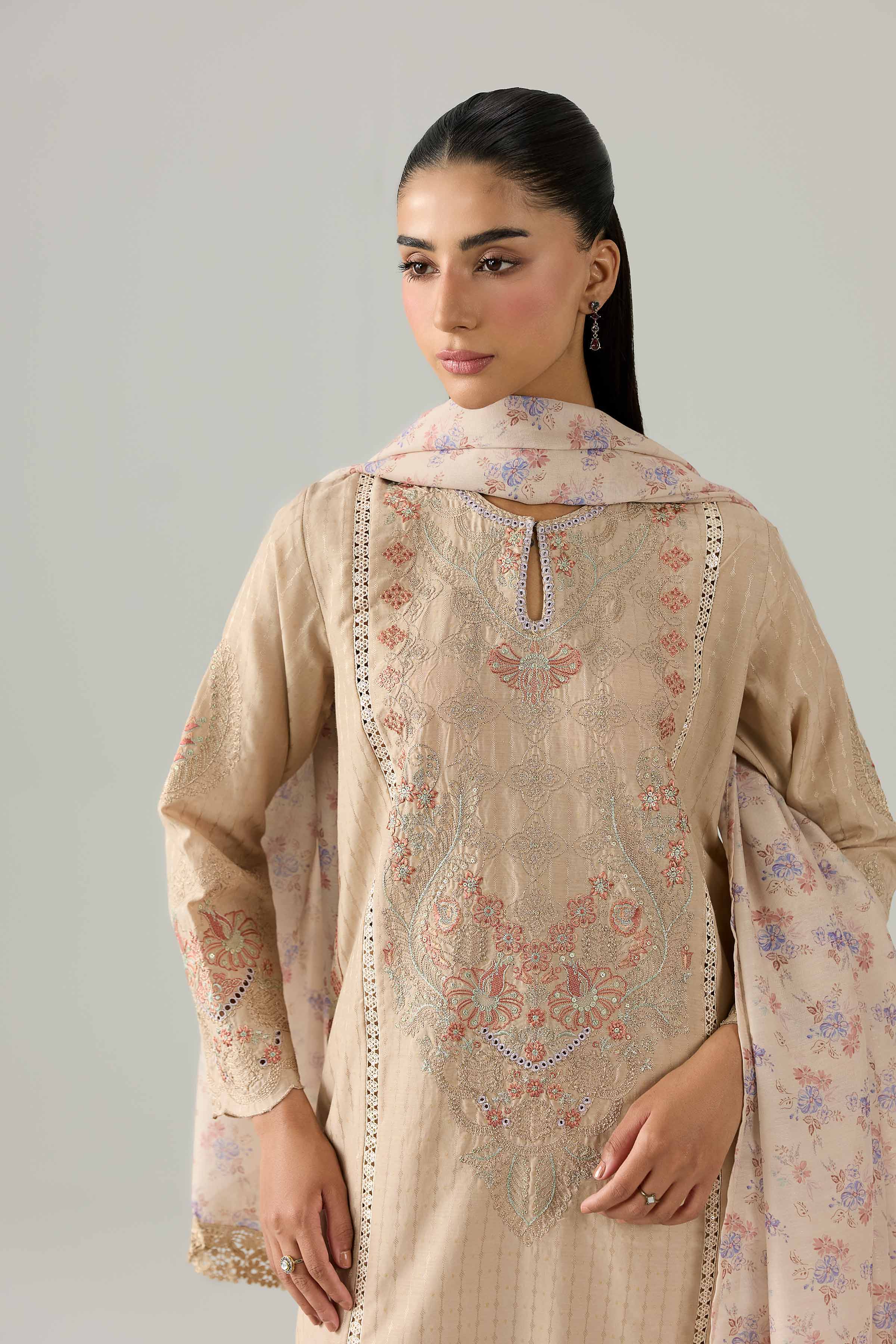 3 Piece - Embroidered Suit - PE26-117