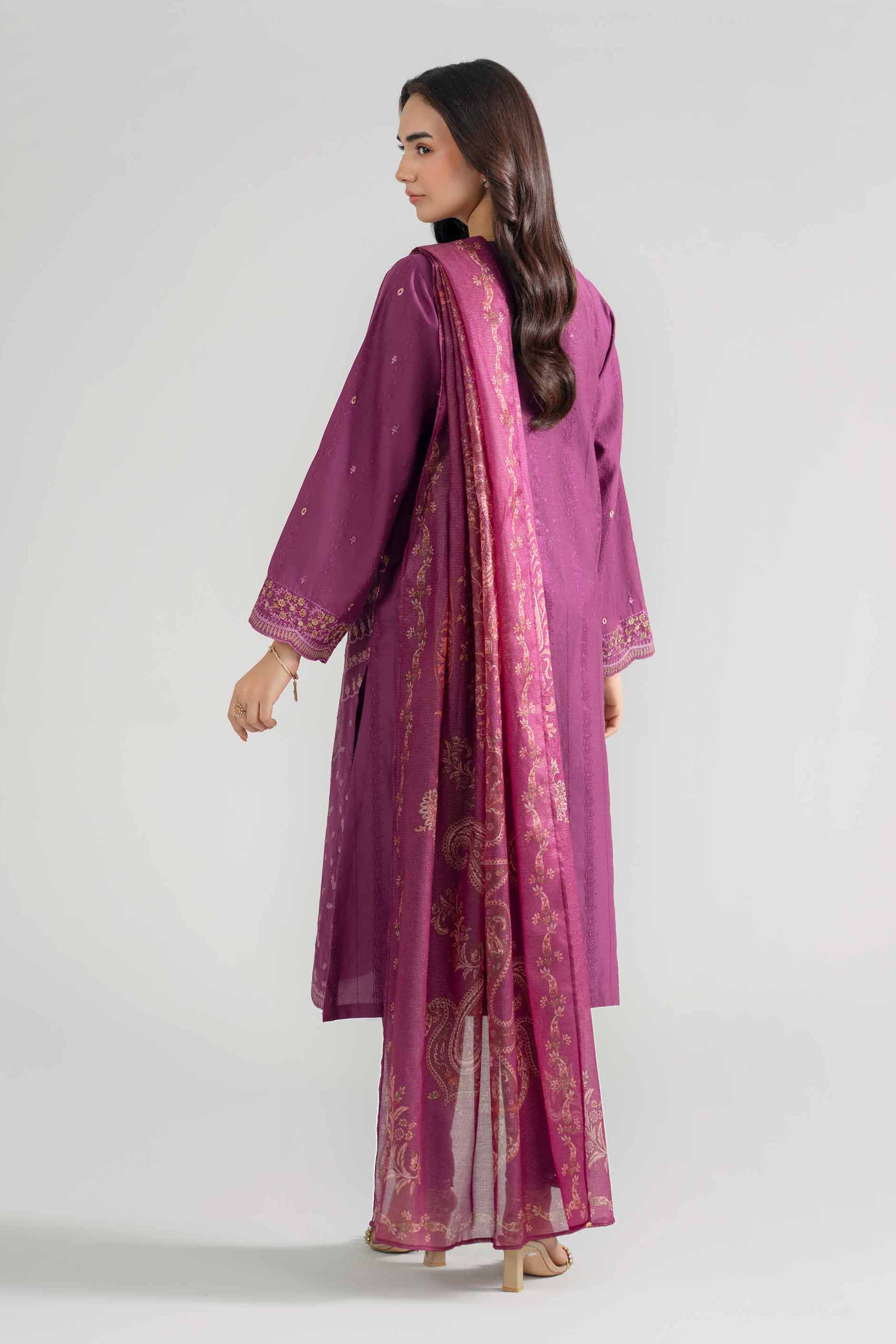 3 Piece - Embroidered Suit - PE26-119