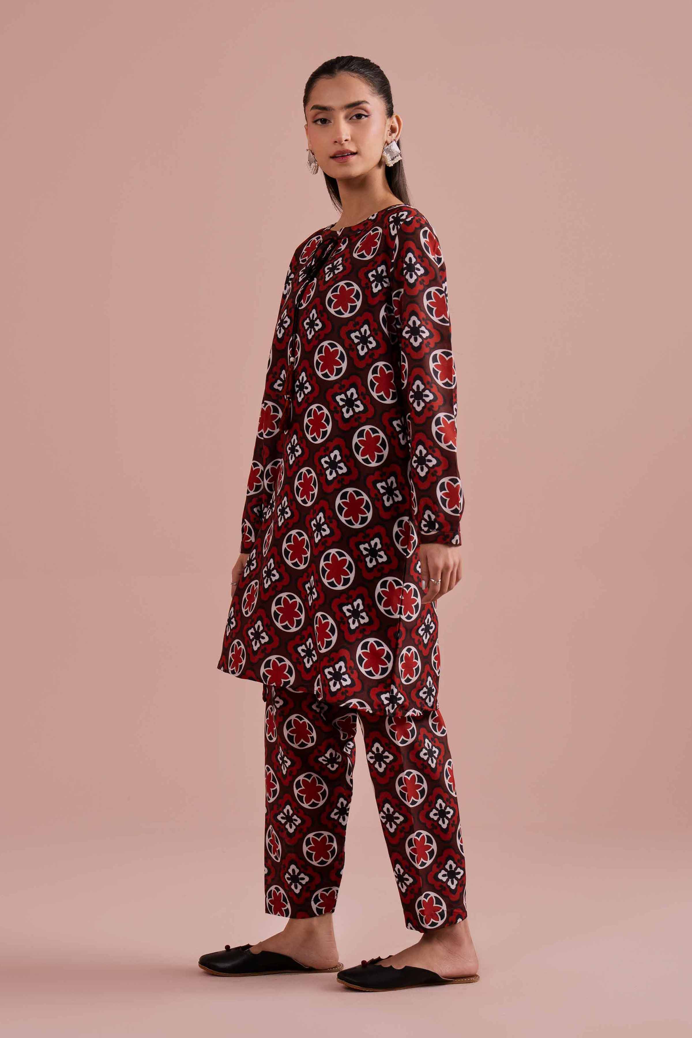 2 Piece - Printed Suit - PE26-12 for Women - Pret Collection | Nishat | Shop Online