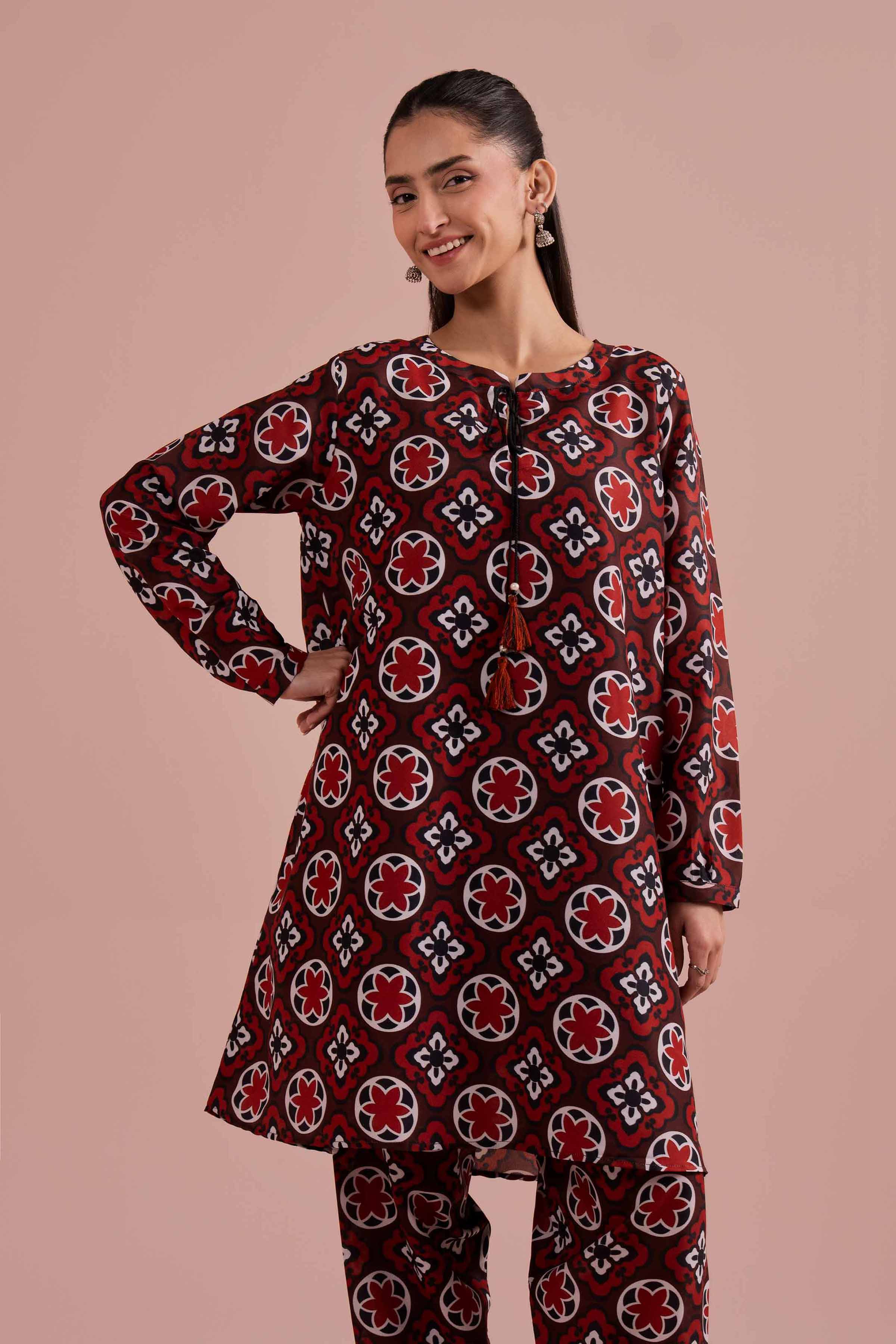 2 Piece - Printed Suit - PE26-12 for Women - Pret Collection | Nishat | Shop Online