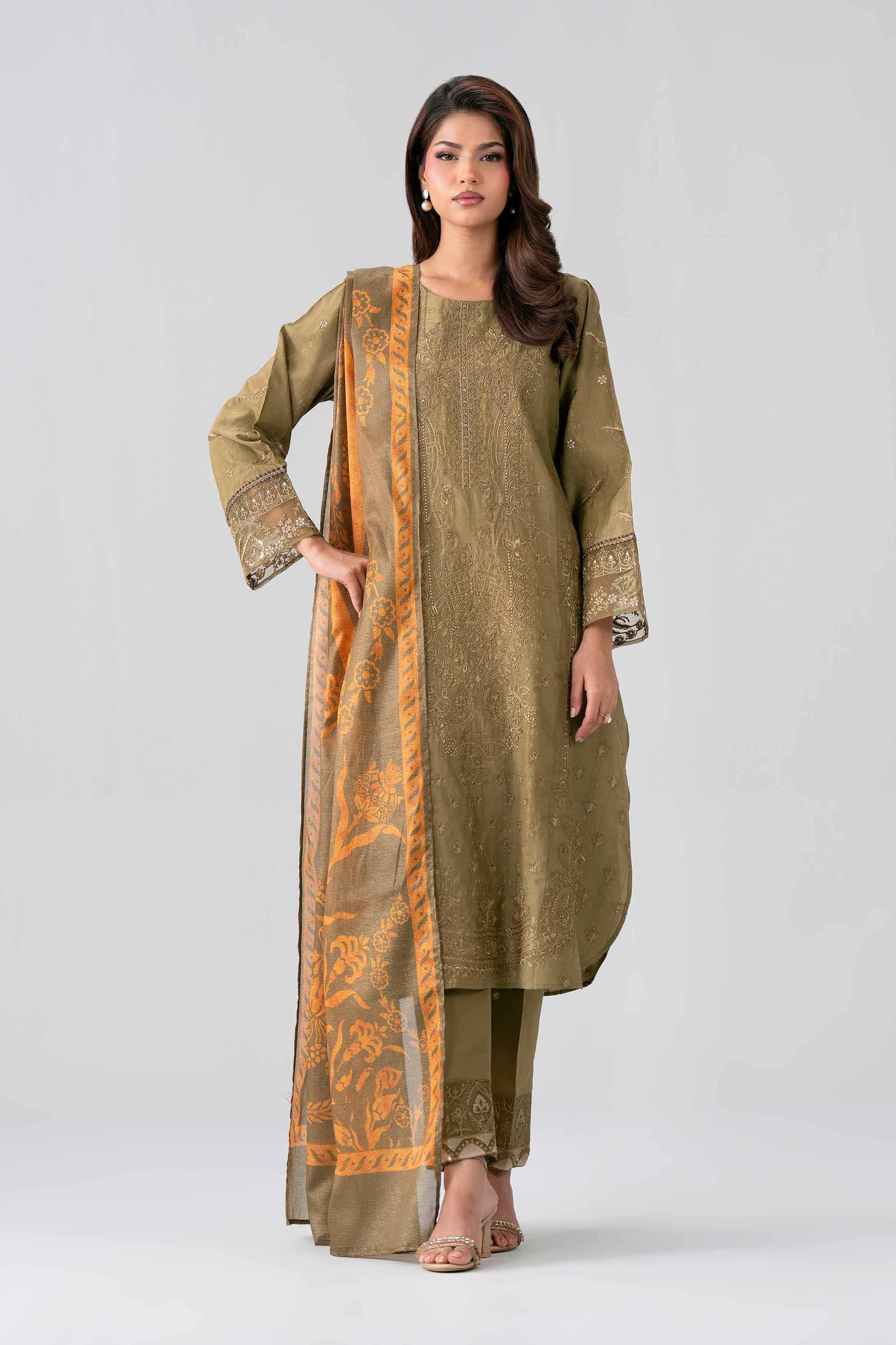3 Piece - Embroidered Suit - PE26-120