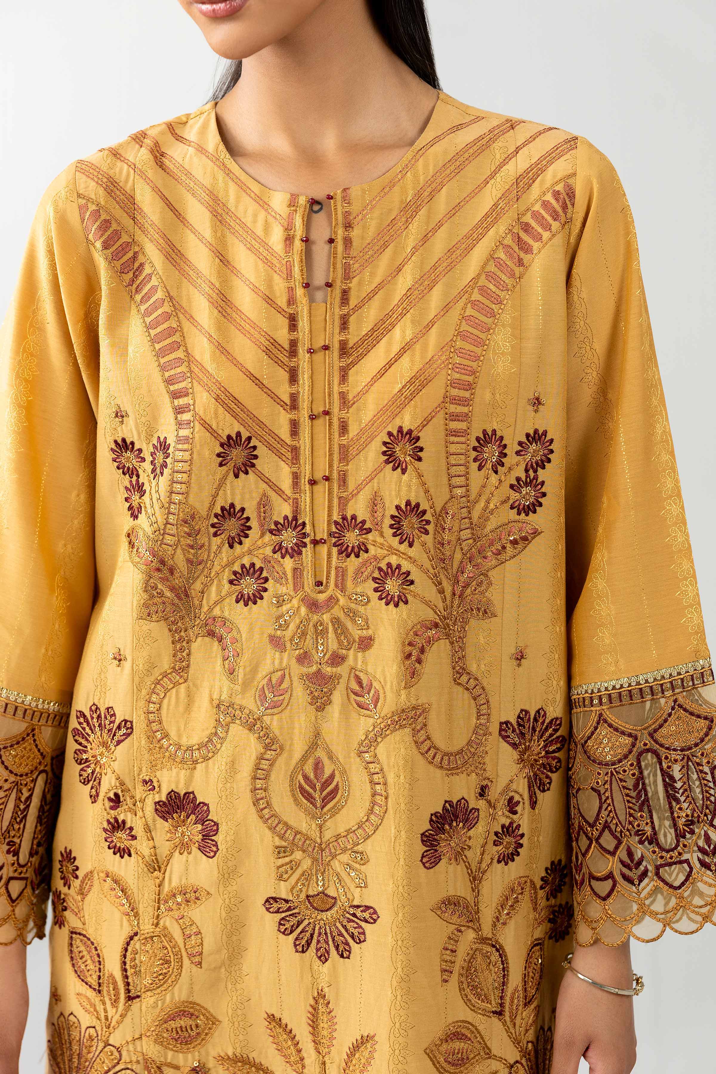 2 Piece - Embroidered Suit - PE26-122