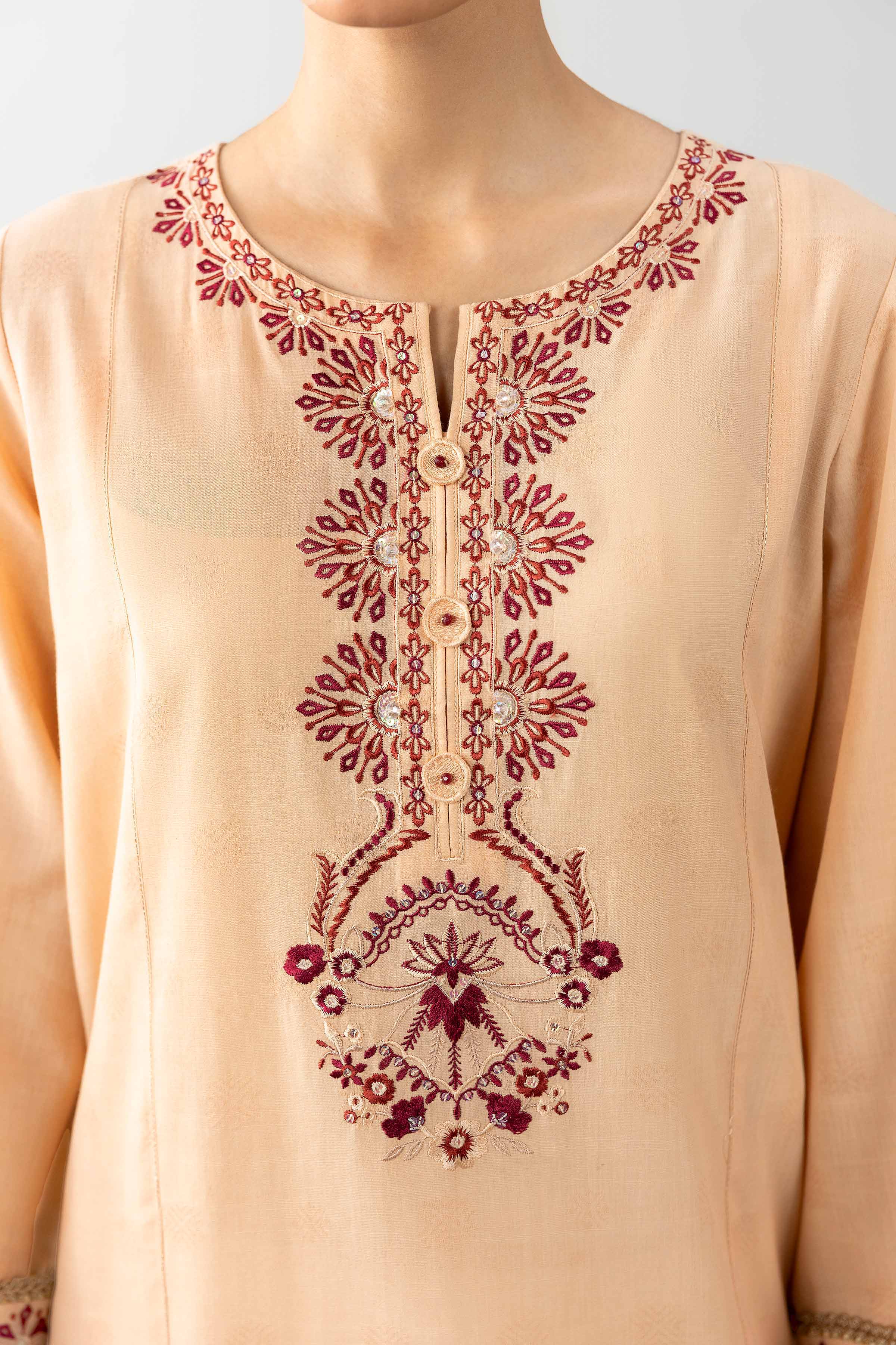 2 Piece - Embroidered Suit - PE26-130