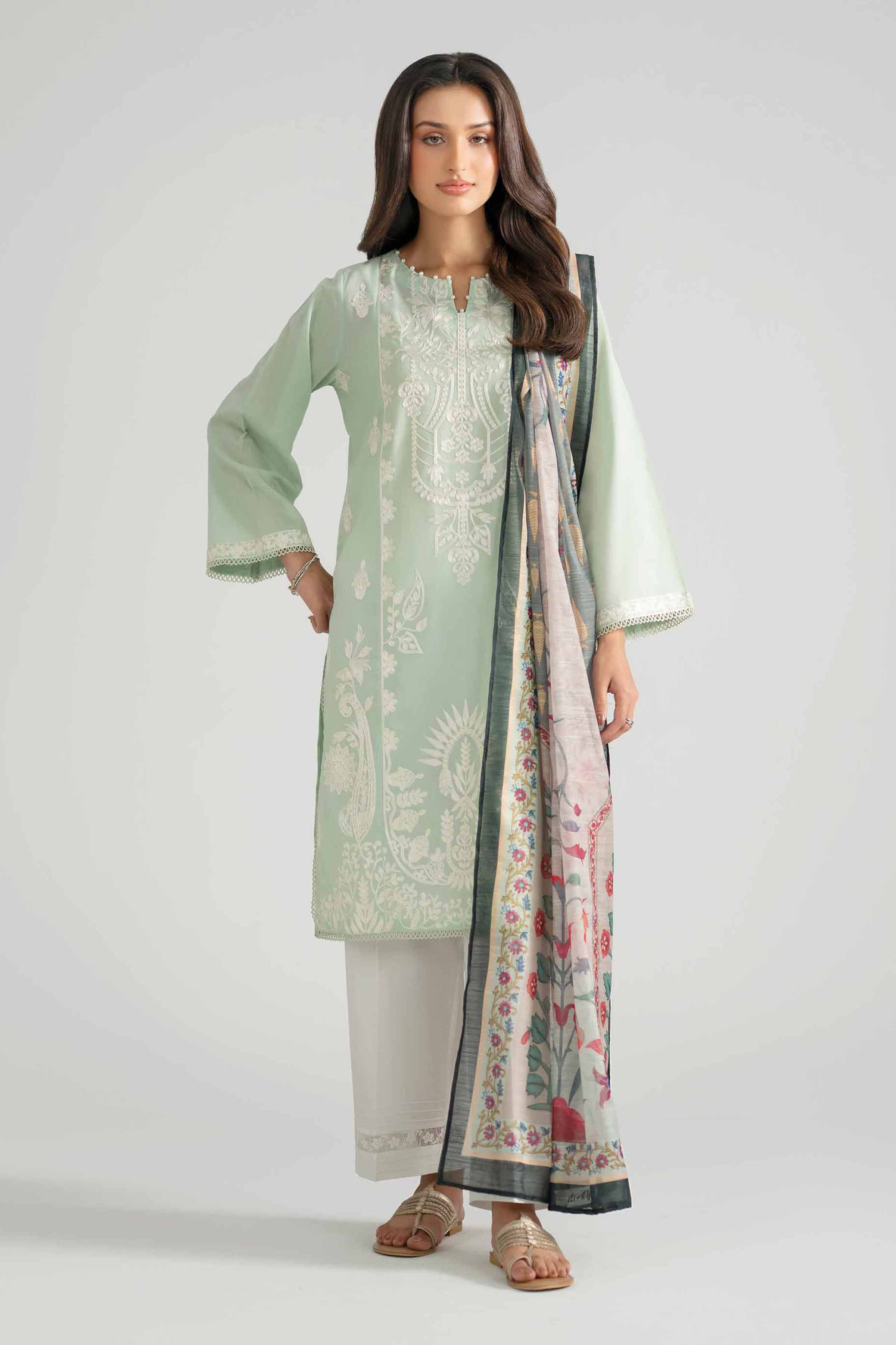 2 Piece - Embroidered Suit - PE26-131