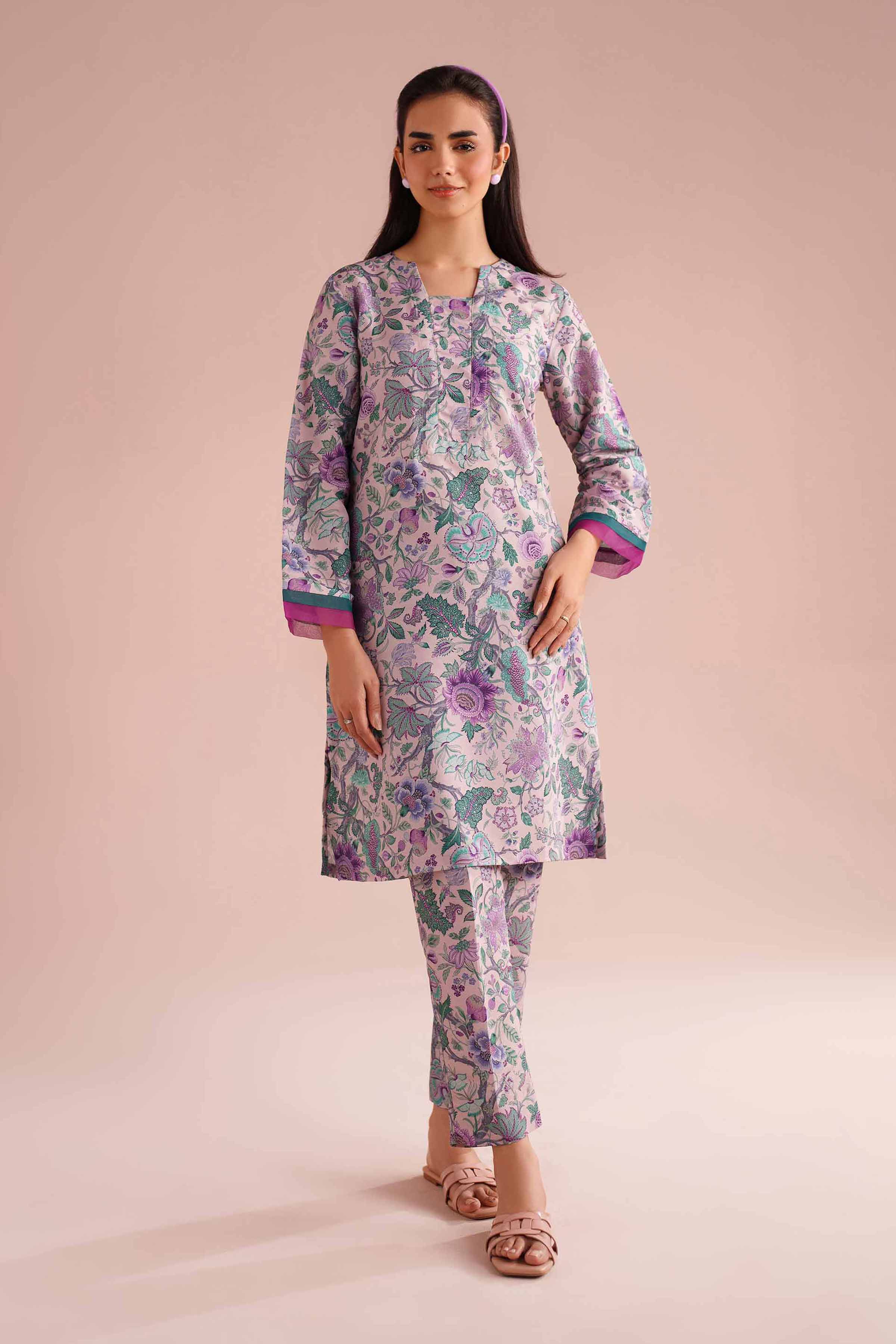 2 Piece - Printed Suit - PE26-14 for Women - Pret Collection | Nishat | Shop Online