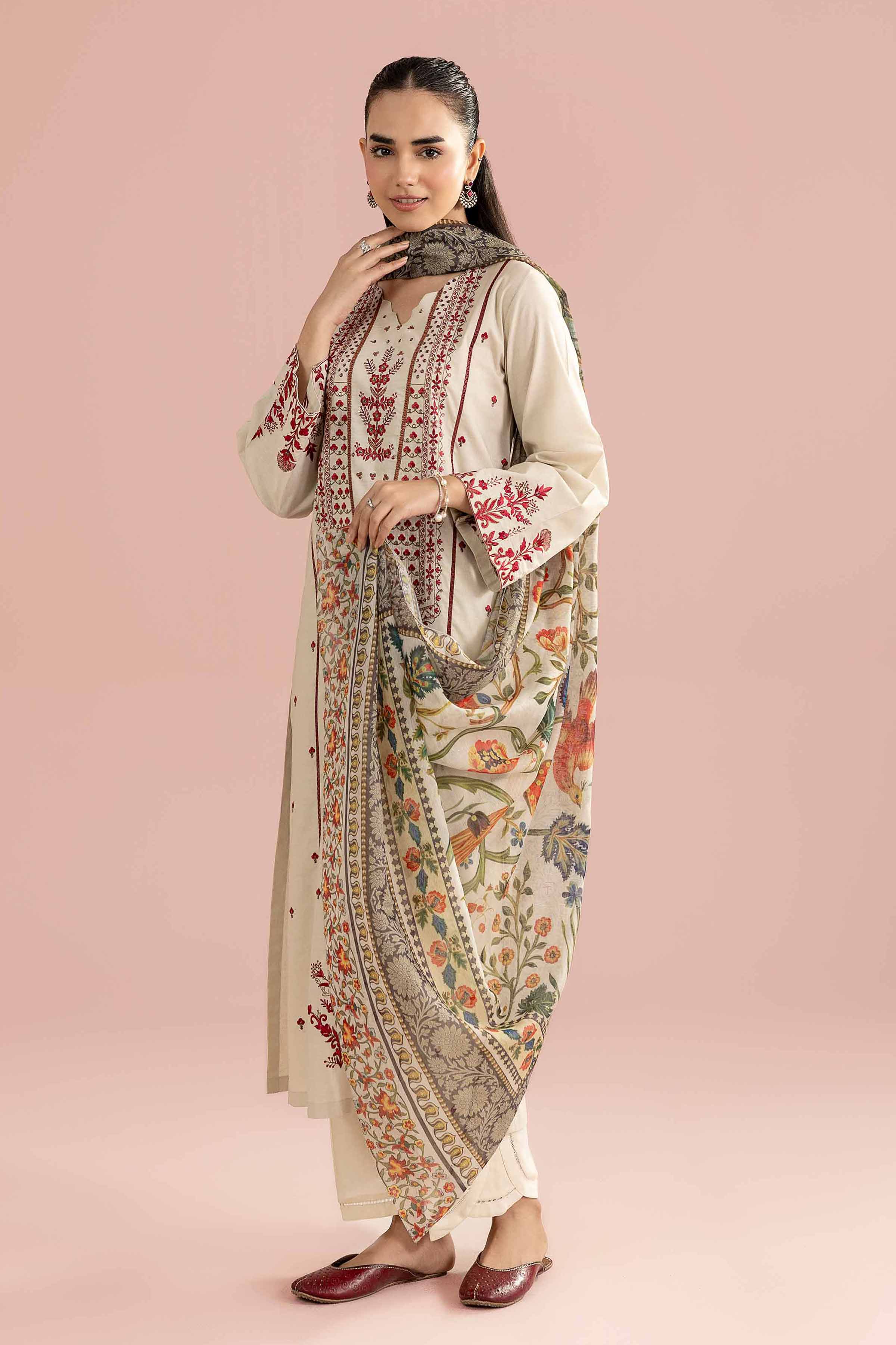 2 Piece - Embroidered Suit - PE26-146 for Women - Pret Collection | Nishat | Shop Online