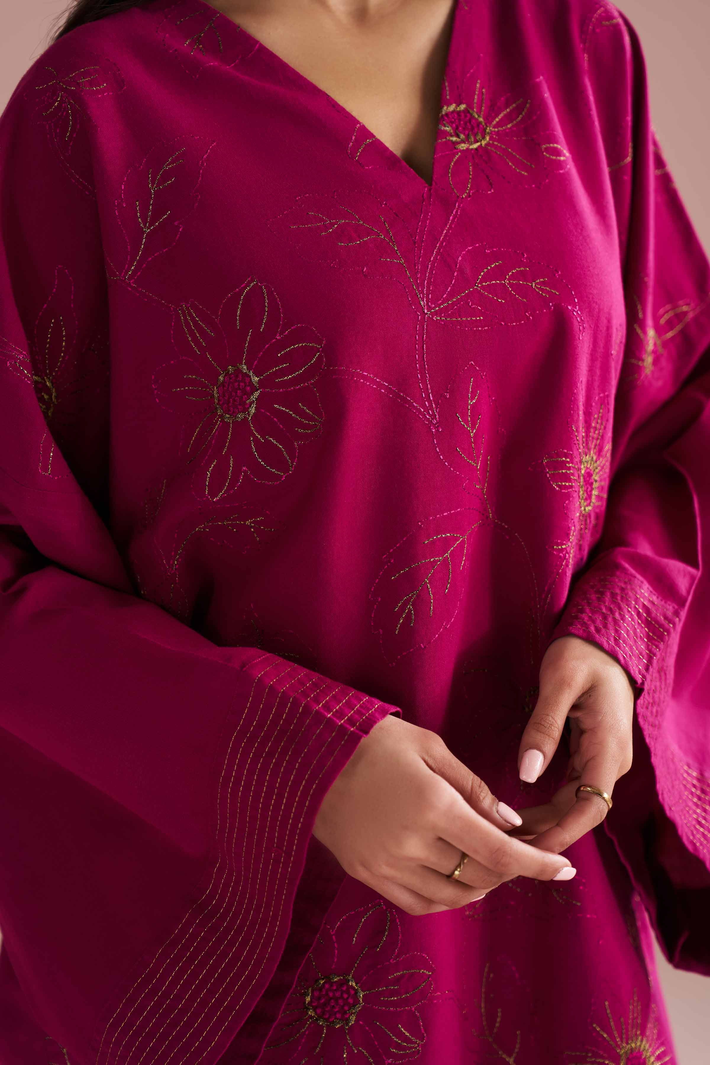 2 Piece - Embroidered Suit - PE26-148 for Women - Pret Collection | Nishat | Shop Online