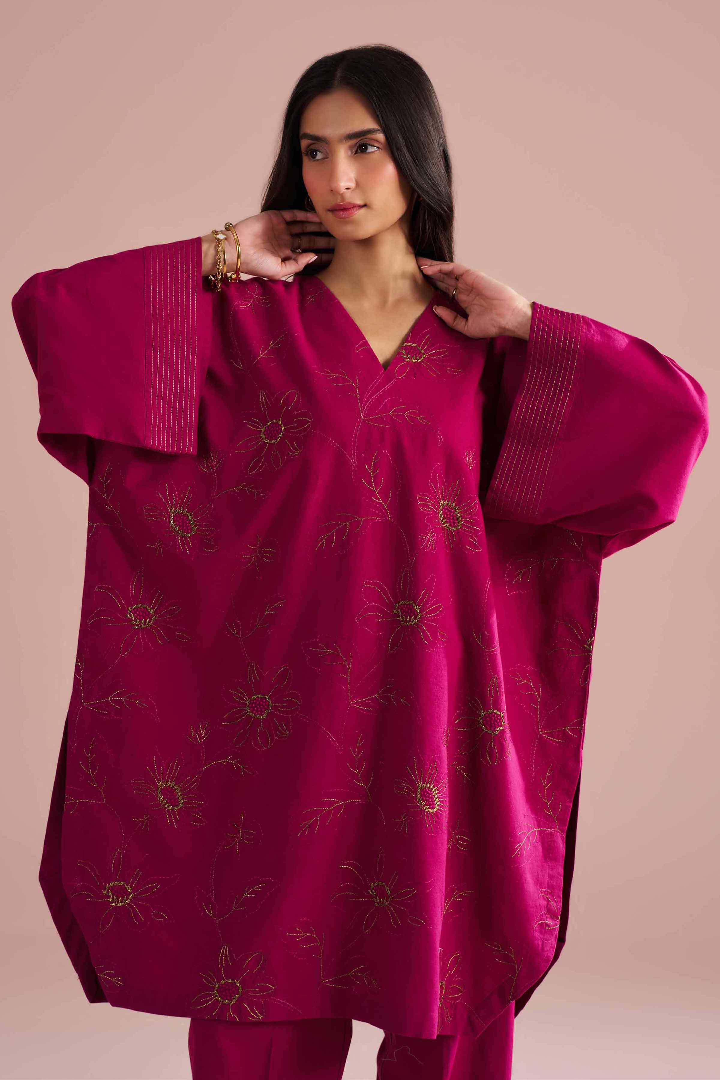 2 Piece - Embroidered Suit - PE26-148 for Women - Pret Collection | Nishat | Shop Online