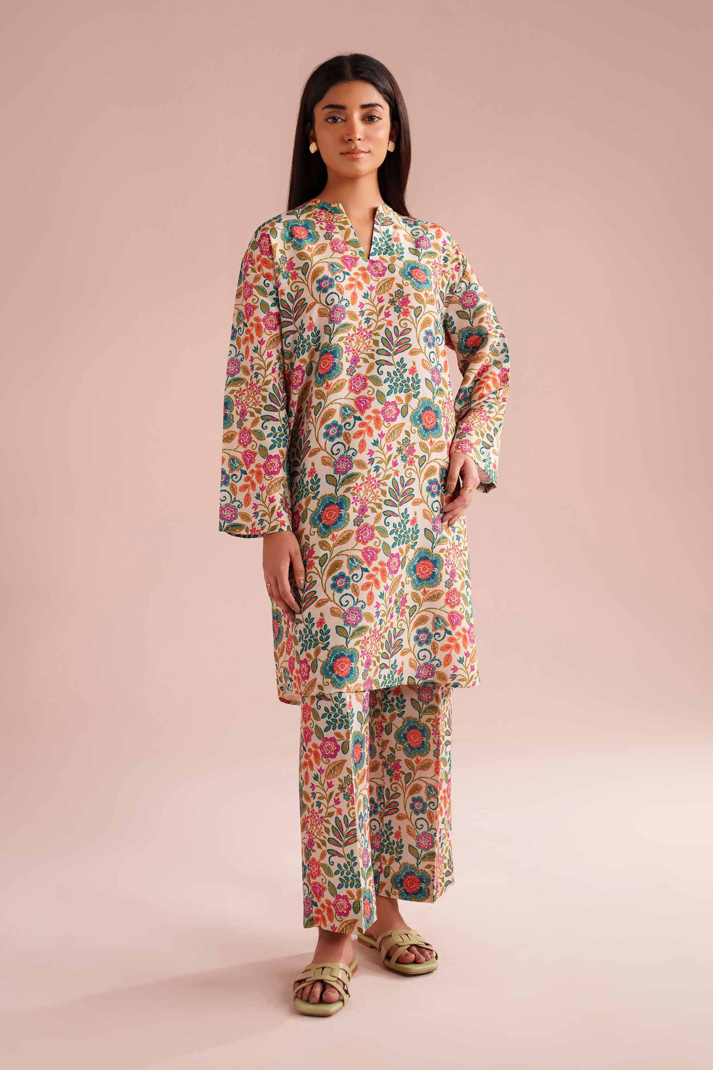 2 Piece - Printed Suit - PE26-16 for Women - Pret Collection | Nishat | Shop Online