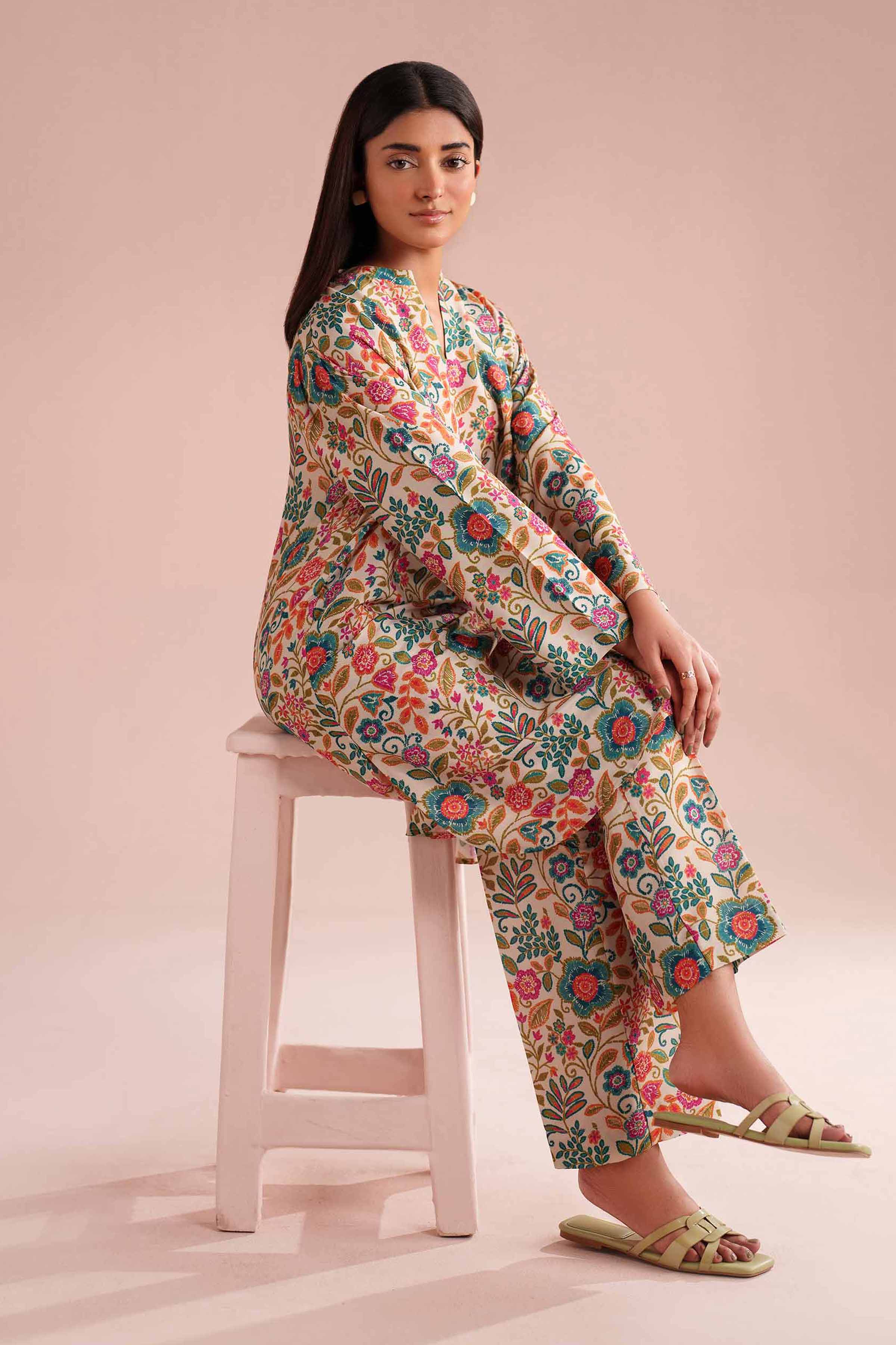 2 Piece - Printed Suit - PE26-16 for Women - Pret Collection | Nishat | Shop Online