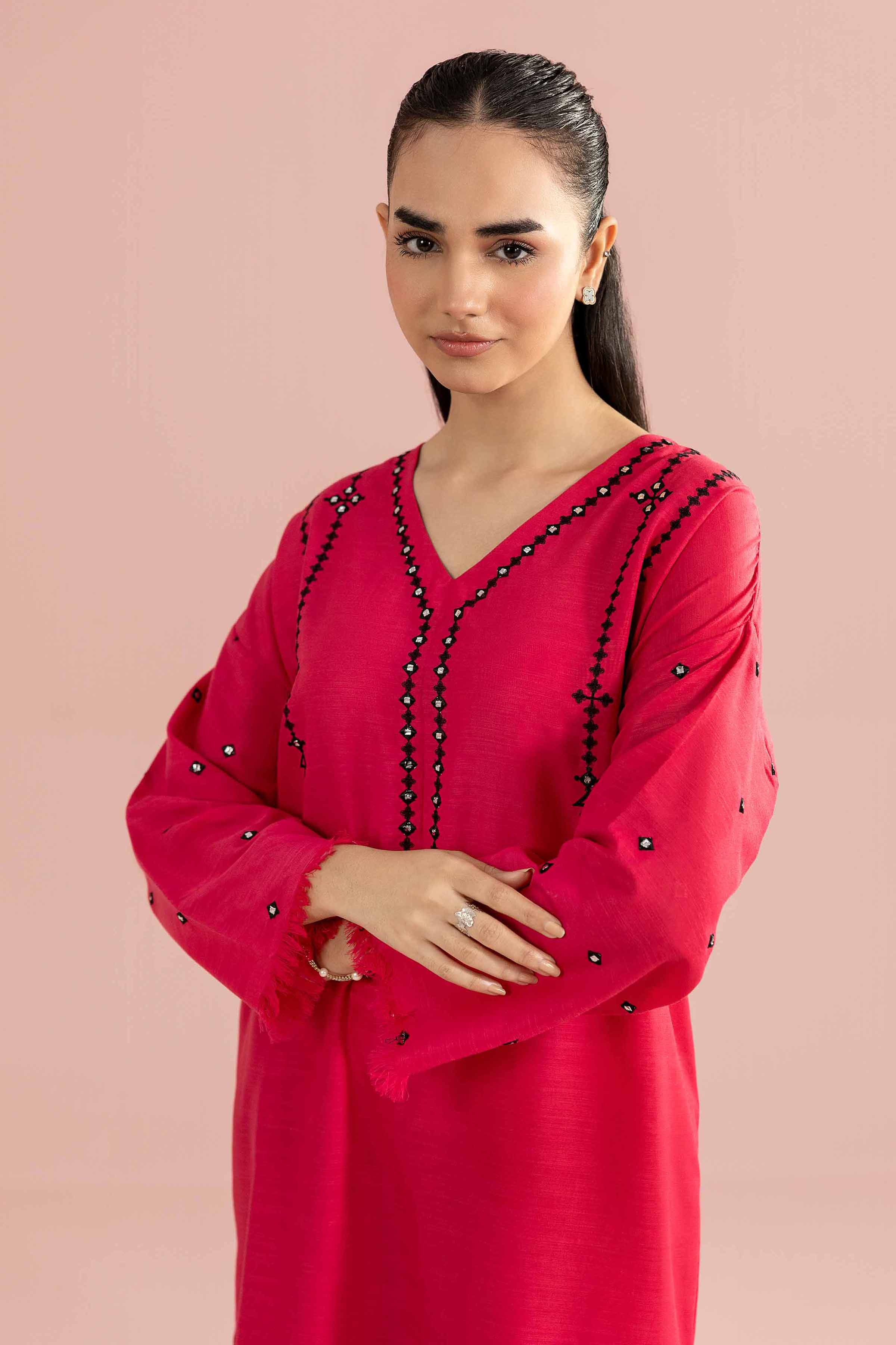 2 Piece - Embroidered Suit - PE26-163 for Women - Pret Collection | Nishat | Shop Online