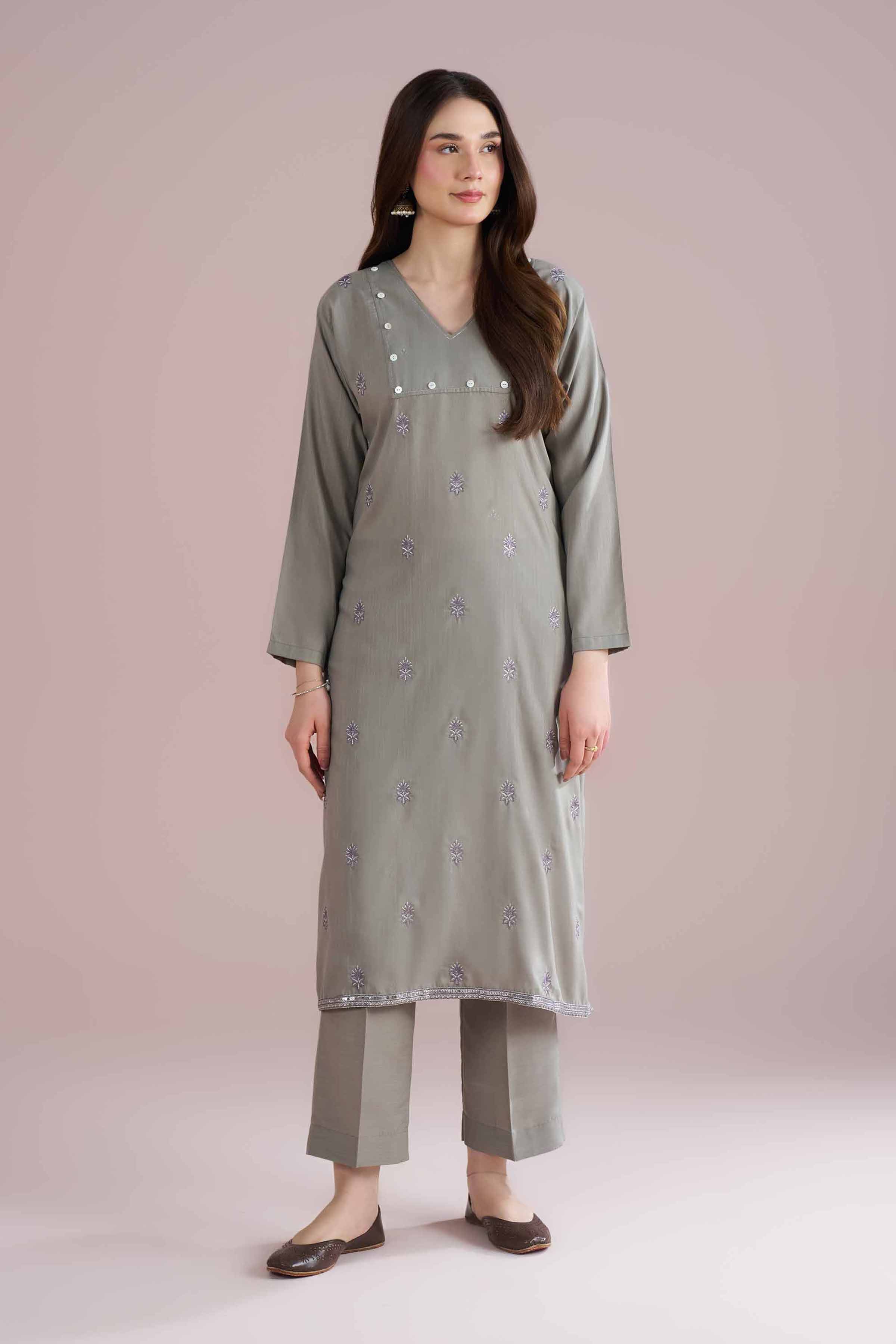 2 Piece - Embroidered Suit - PE26-166 for Women - Pret Collection | Nishat | Shop Online
