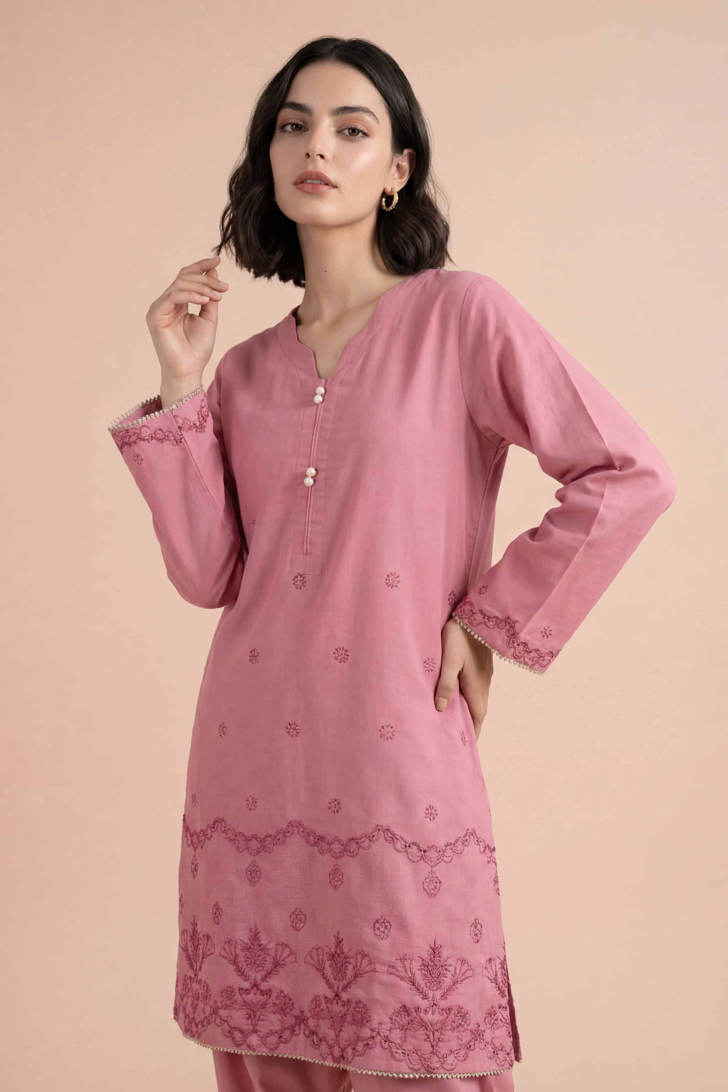 2 Piece - Embroidered Suit - PE26-167