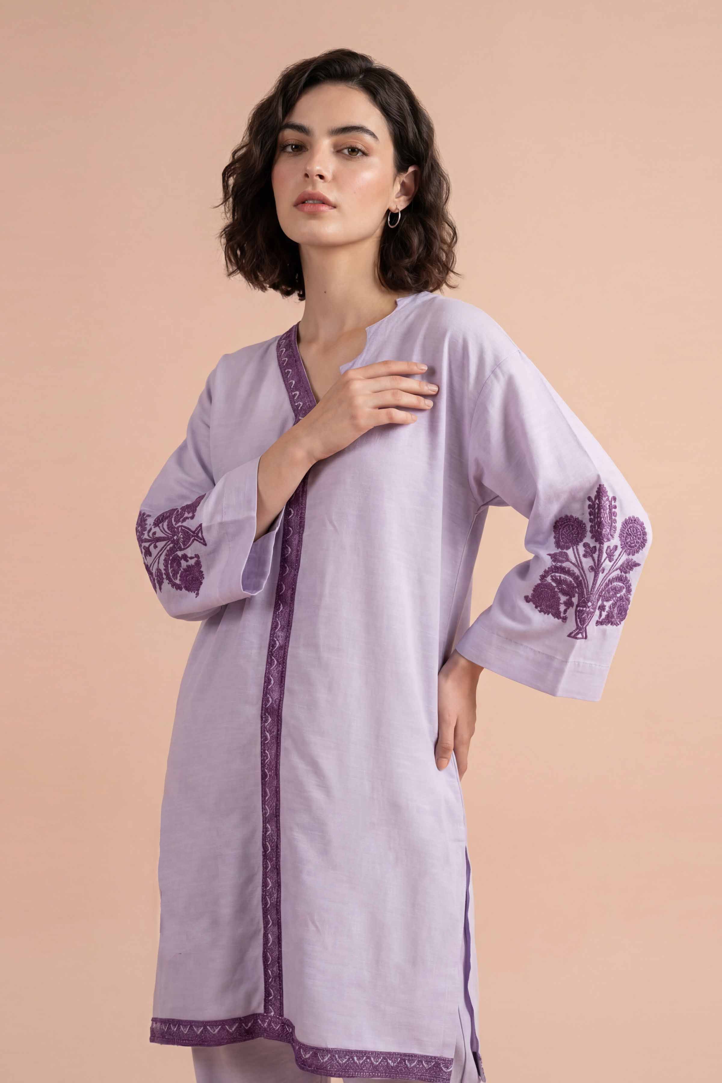 2 Piece - Embroidered Suit - PE26-170