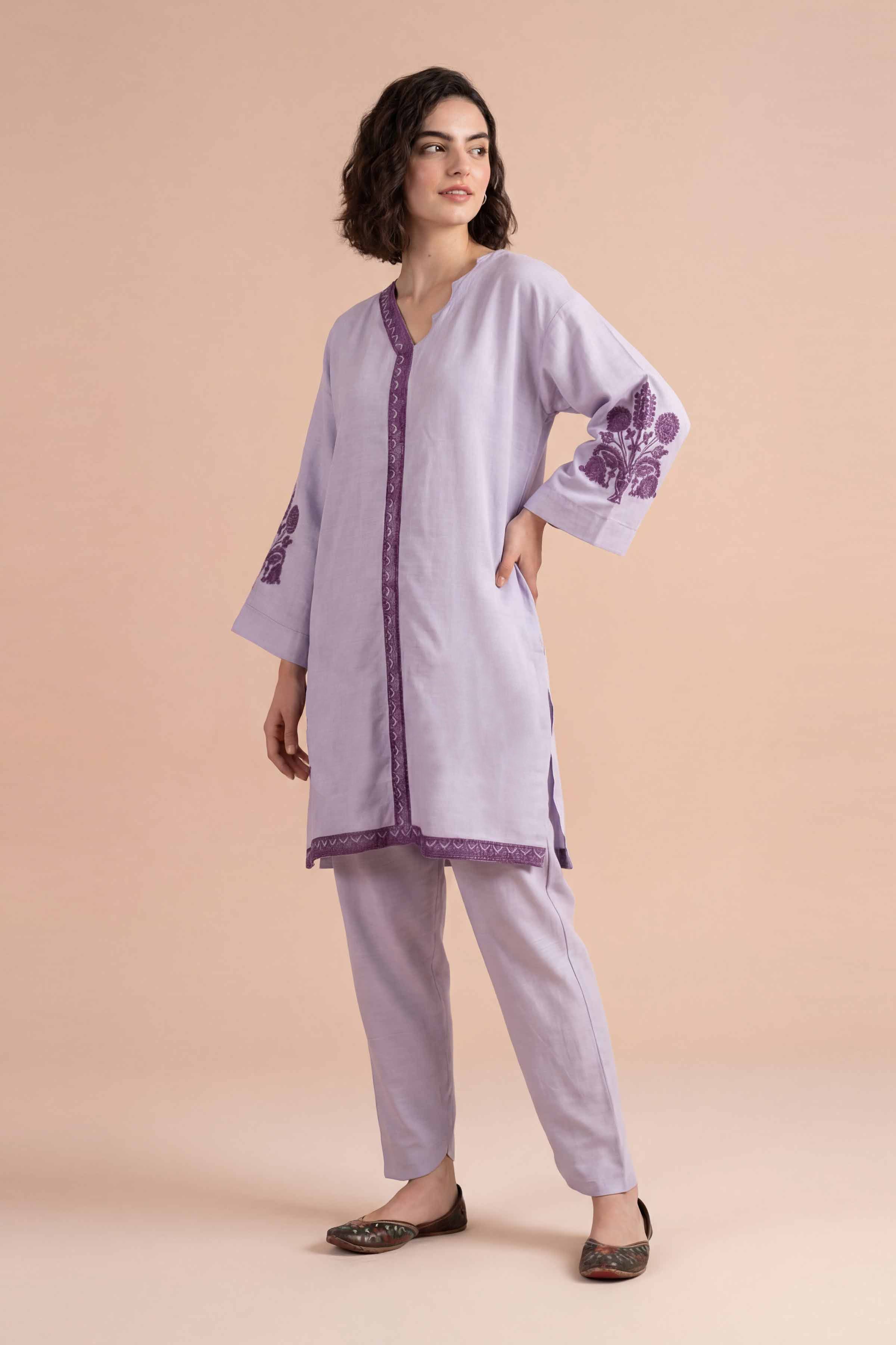 2 Piece - Embroidered Suit - PE26-170