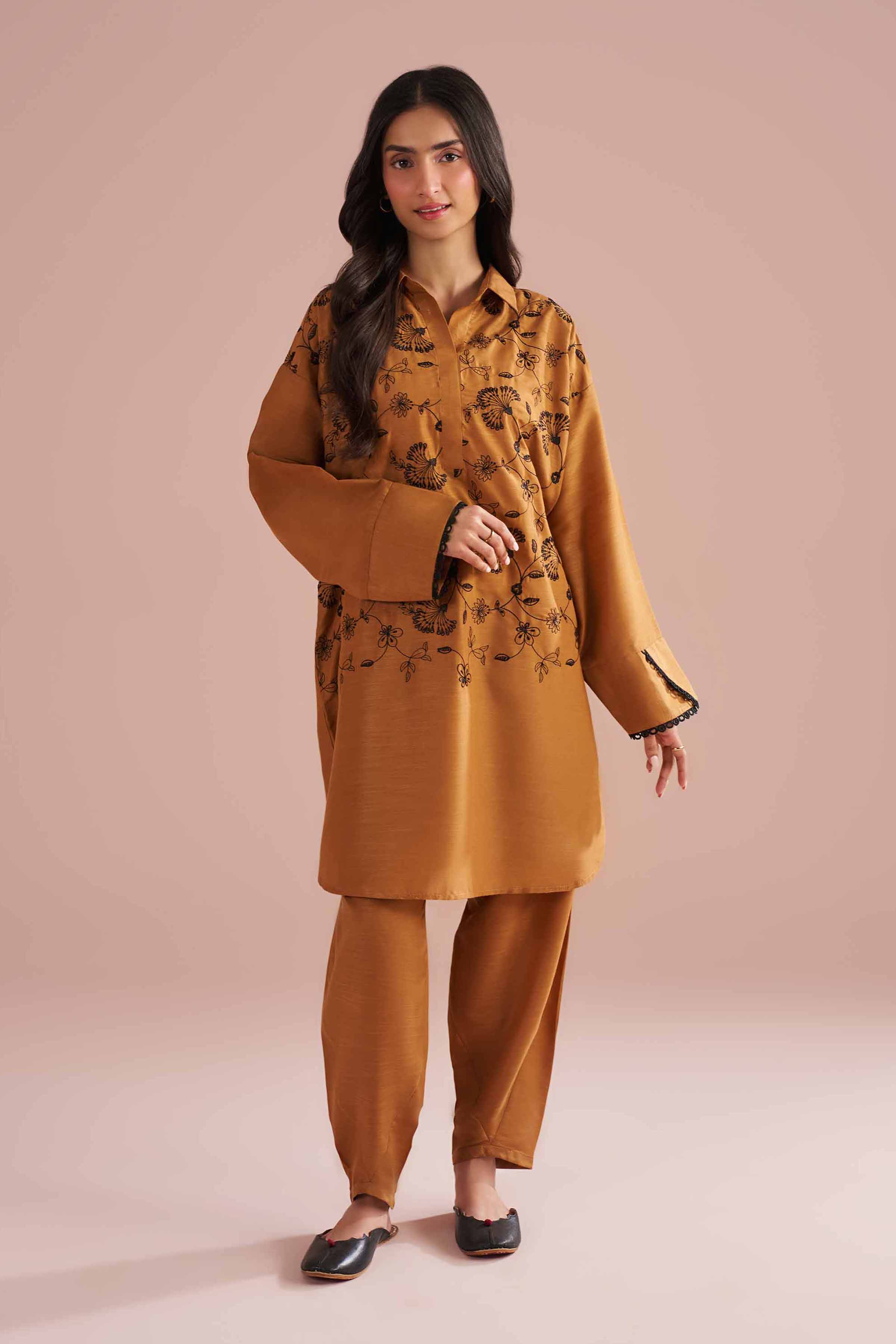 2 Piece - Embroidered Suit - PE26-173 for Women - Pret Collection | Nishat | Shop Online