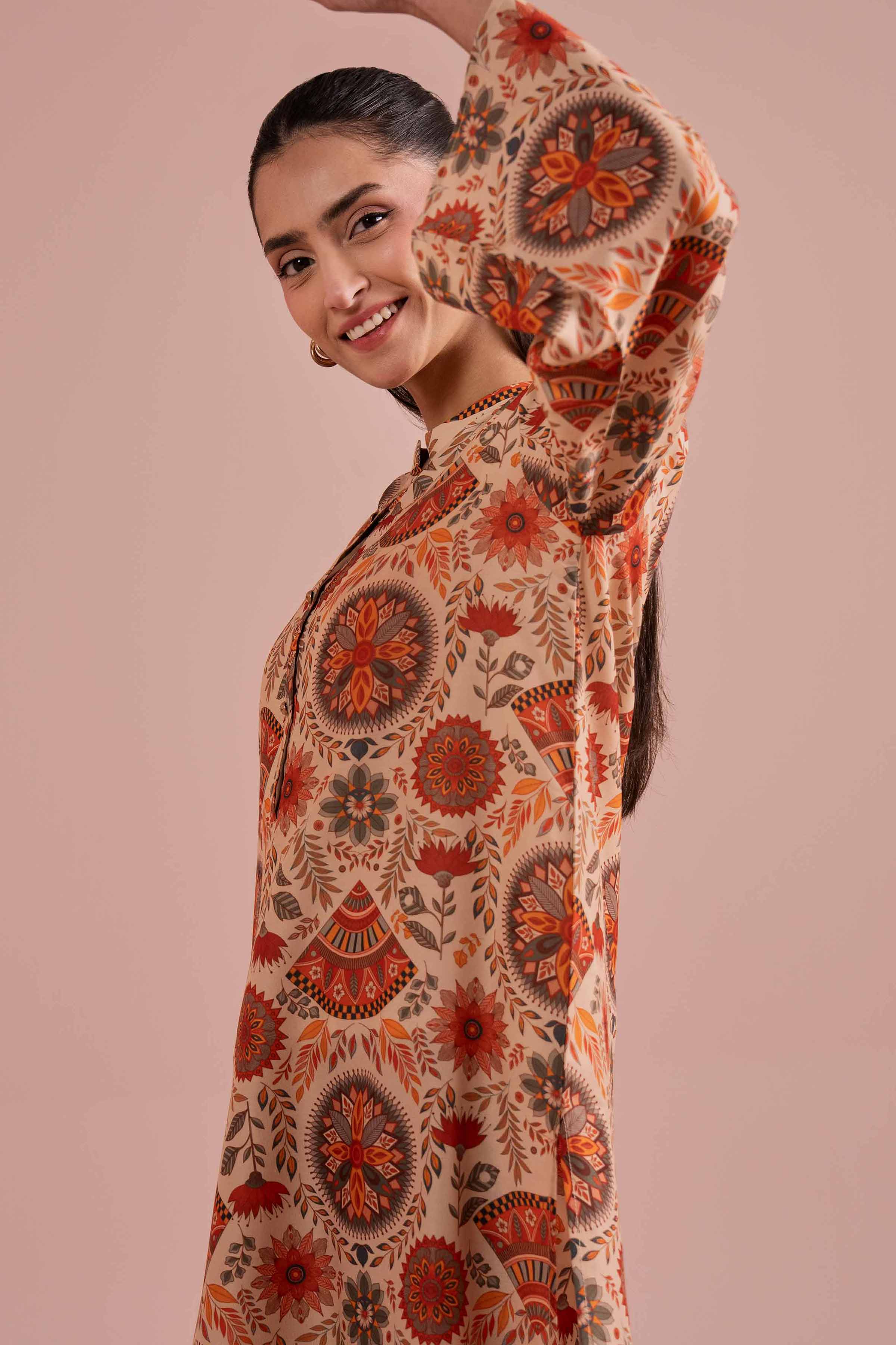 2 Piece - Printed Suit - PE26-18 for Women - Pret Collection | Nishat | Shop Online