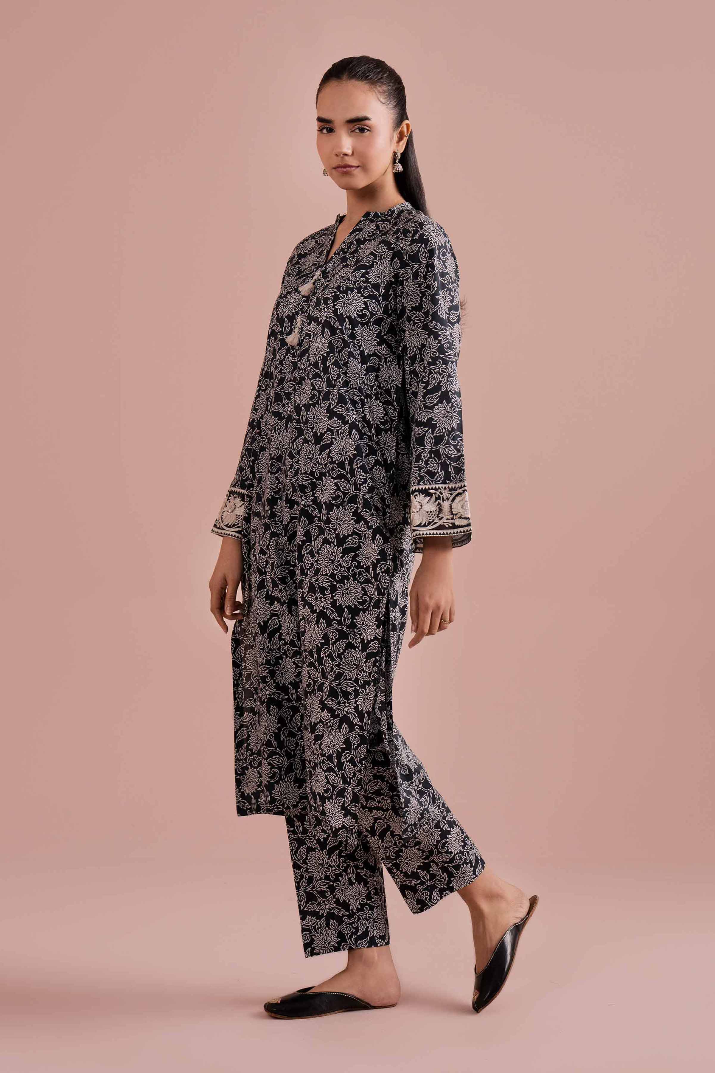 2 Piece - Printed Embroidered Suit - PE26-198 for Women - Pret Collection | Nishat | Shop Online
