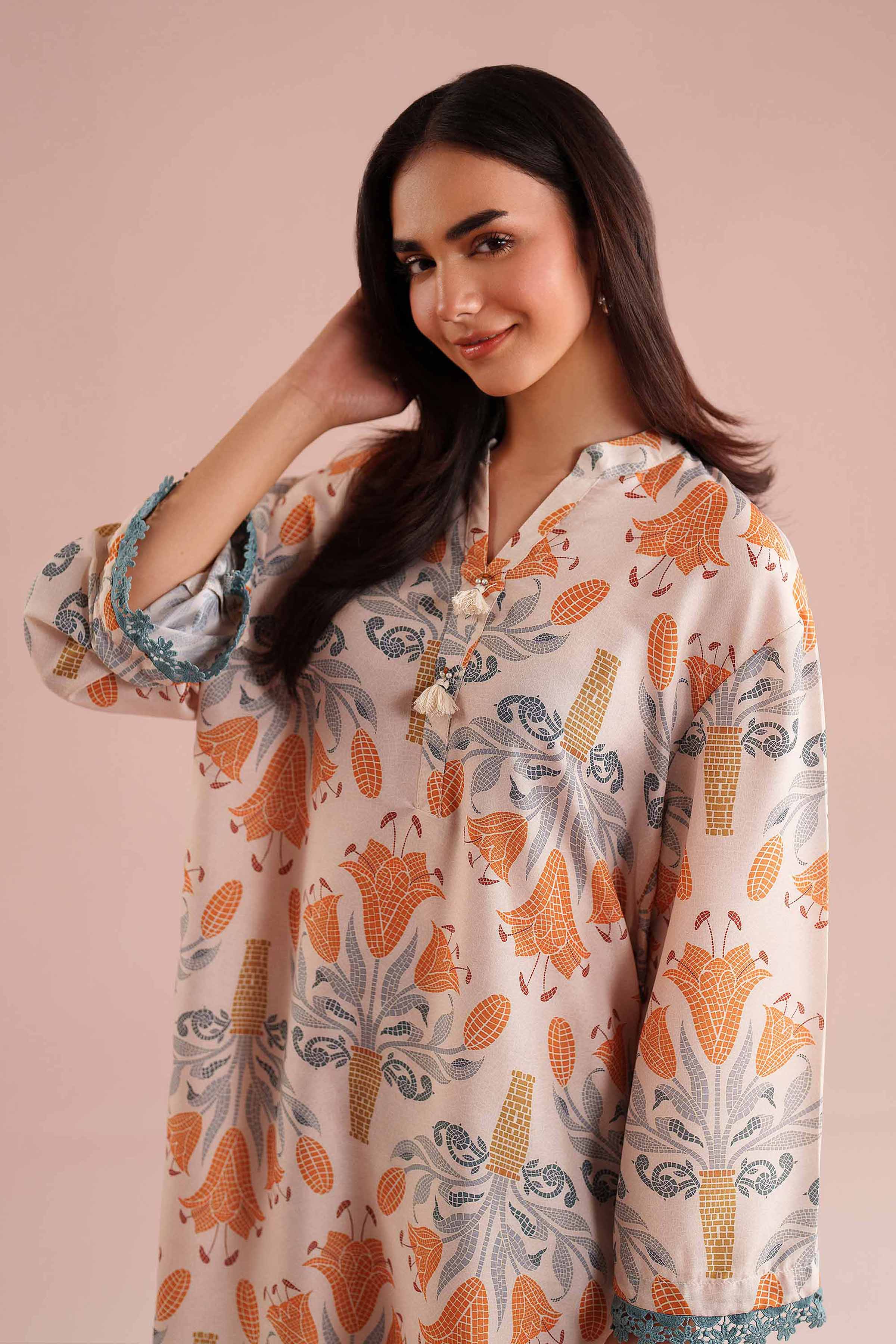 2 Piece - Printed Suit - PE26-20 for Women - Pret Collection | Nishat | Shop Online