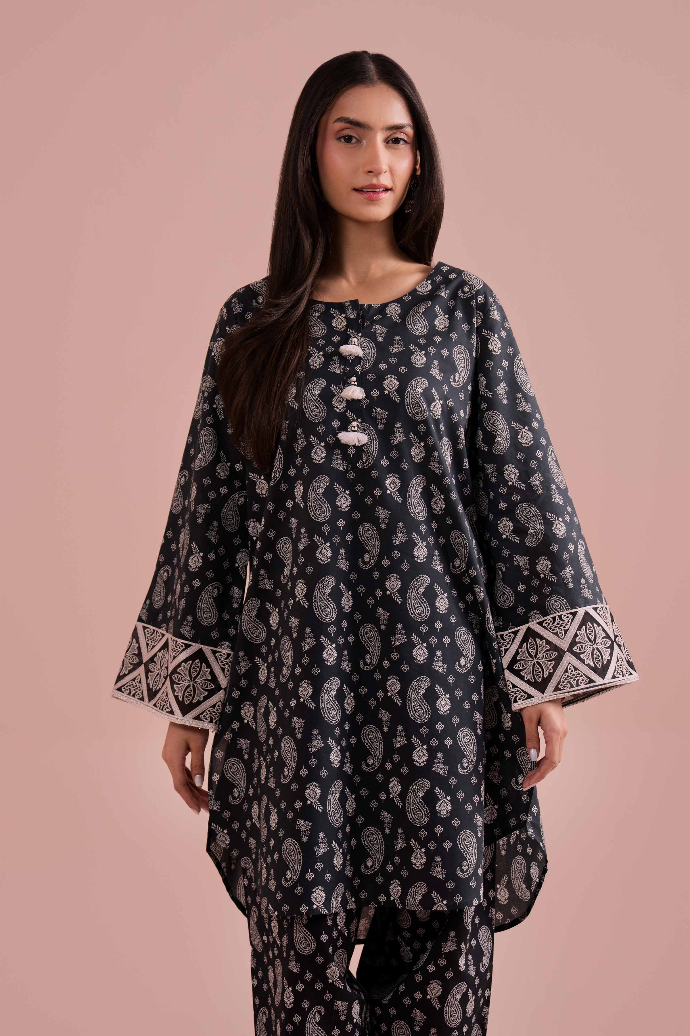2 Piece - Printed Embroidered Suit - PE26-200 for Women - Pret Collection | Nishat | Shop Online