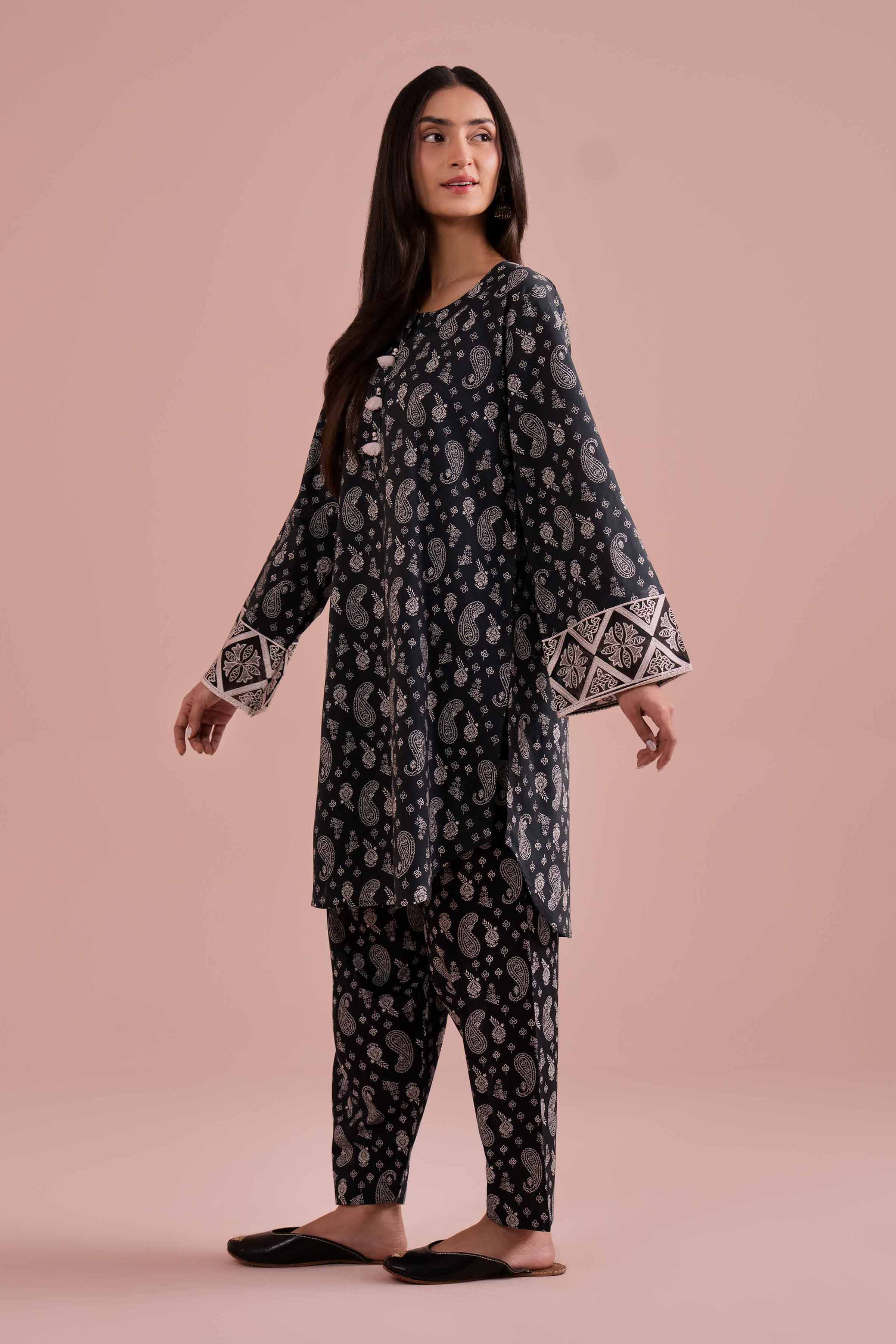 2 Piece - Printed Embroidered Suit - PE26-200 for Women - Pret Collection | Nishat | Shop Online