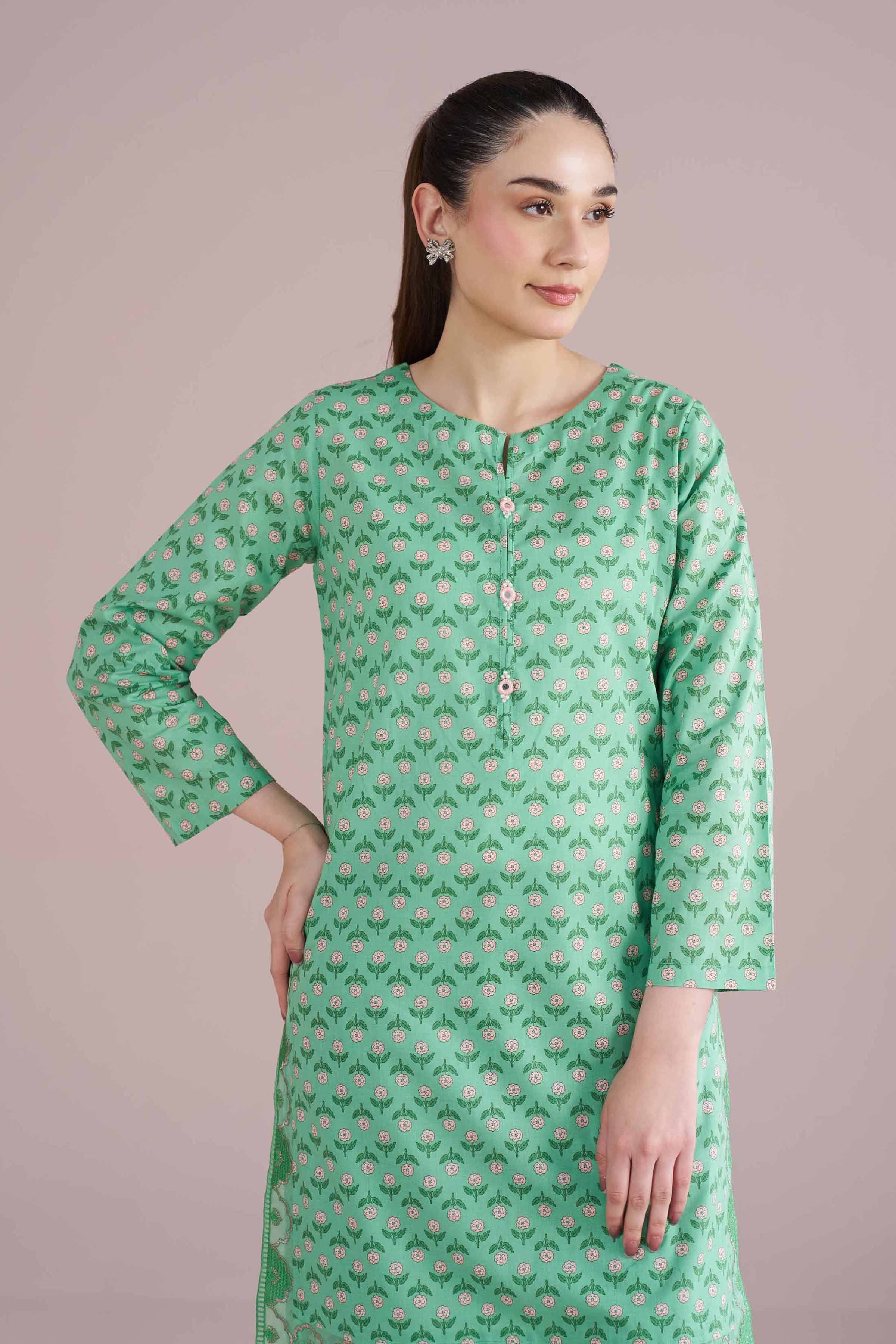 2 Piece - Printed Embroidered Suit - PE26-201 for Women - Pret Collection | Nishat | Shop Online