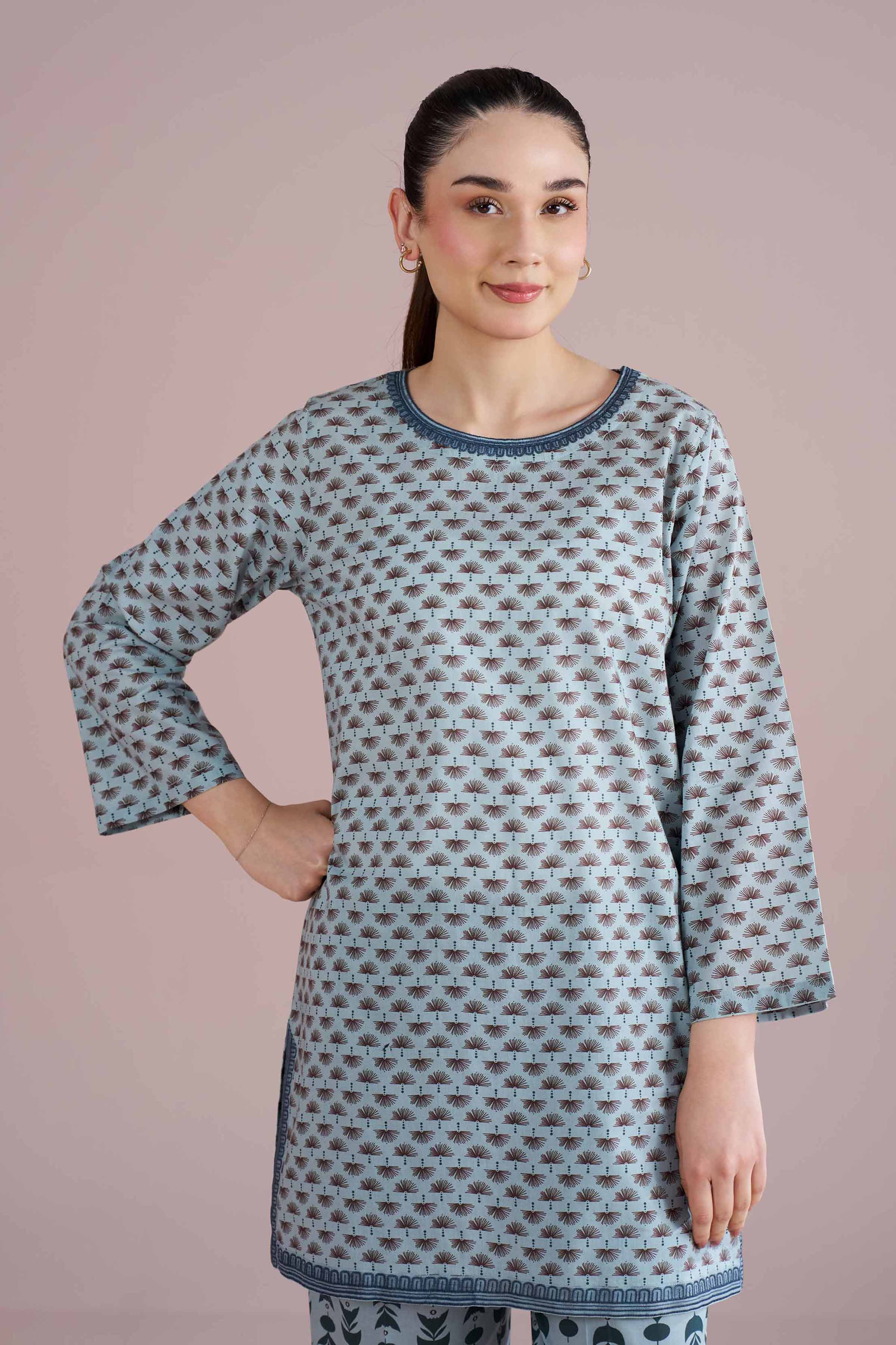 2 Piece - Printed Embroidered Suit - PE26-202 for Women - Pret Collection | Nishat | Shop Online