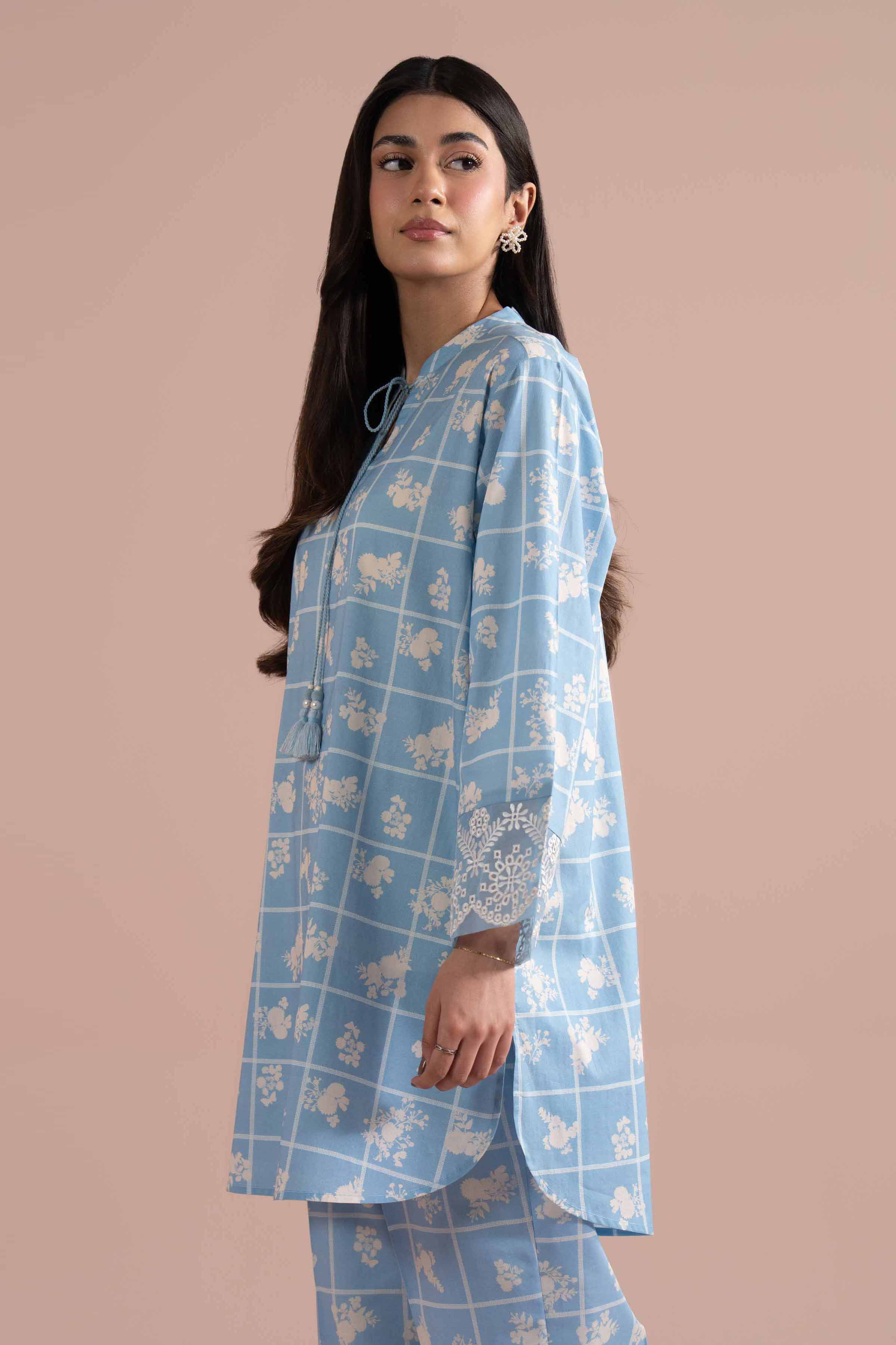 2 Piece - Printed Embroidered Suit - PE26-204 for Women - Pret Collection | Nishat | Shop Online