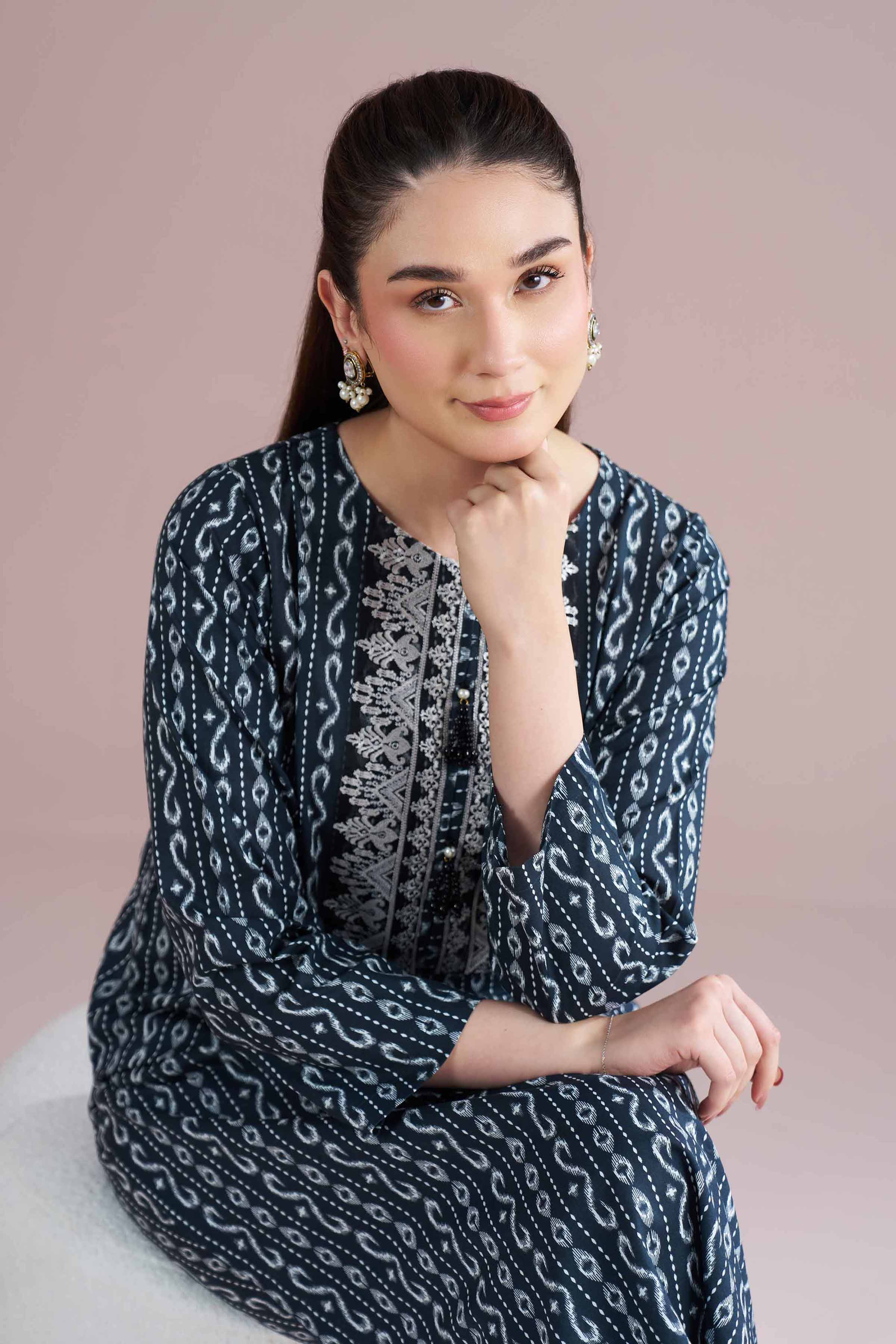 2 Piece - Printed Embroidered Suit - PE26-207 for Women - Pret Collection | Nishat | Shop Online