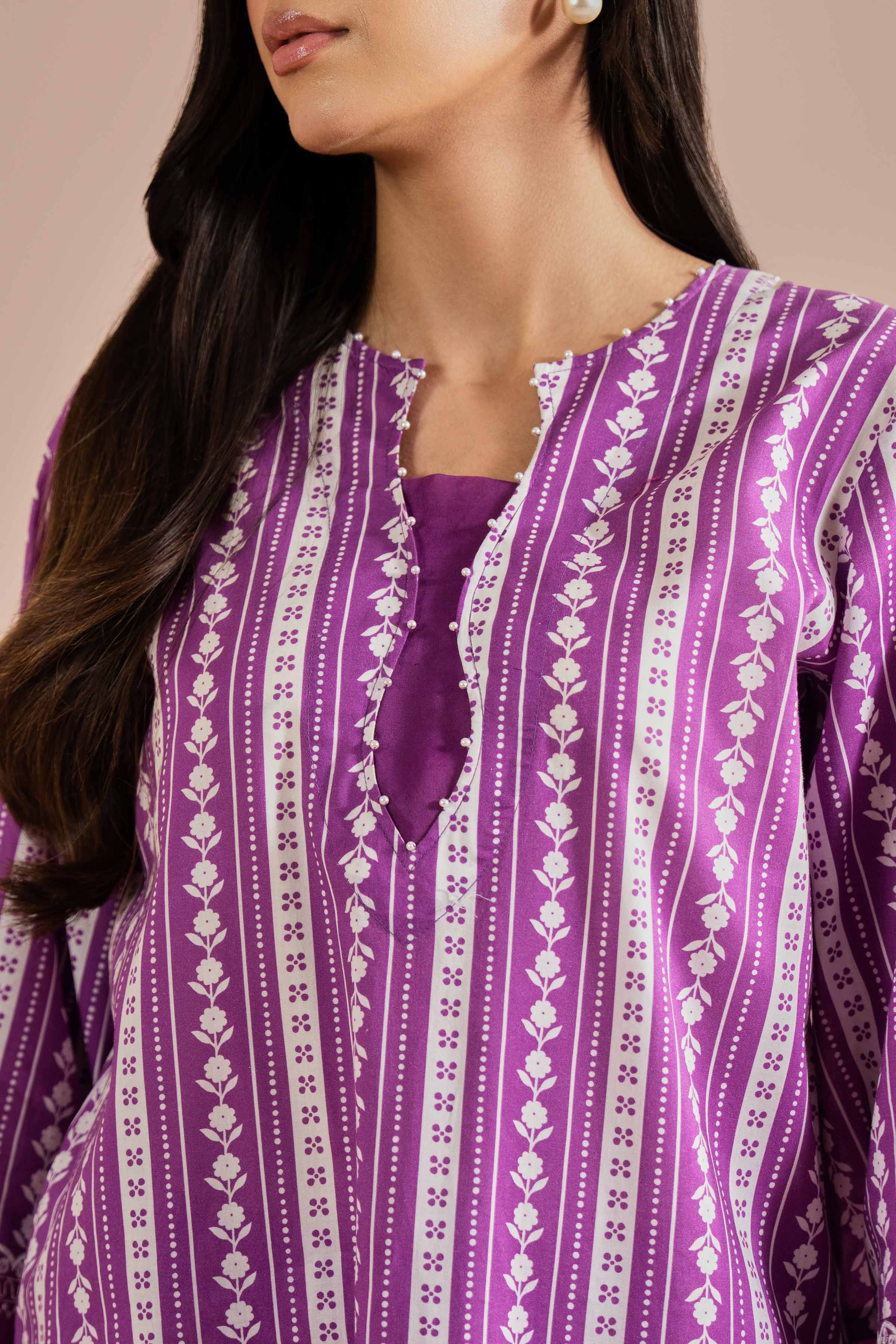 2 Piece - Printed Embroidered Suit - PE26-209 for Women - Pret Collection | Nishat | Shop Online