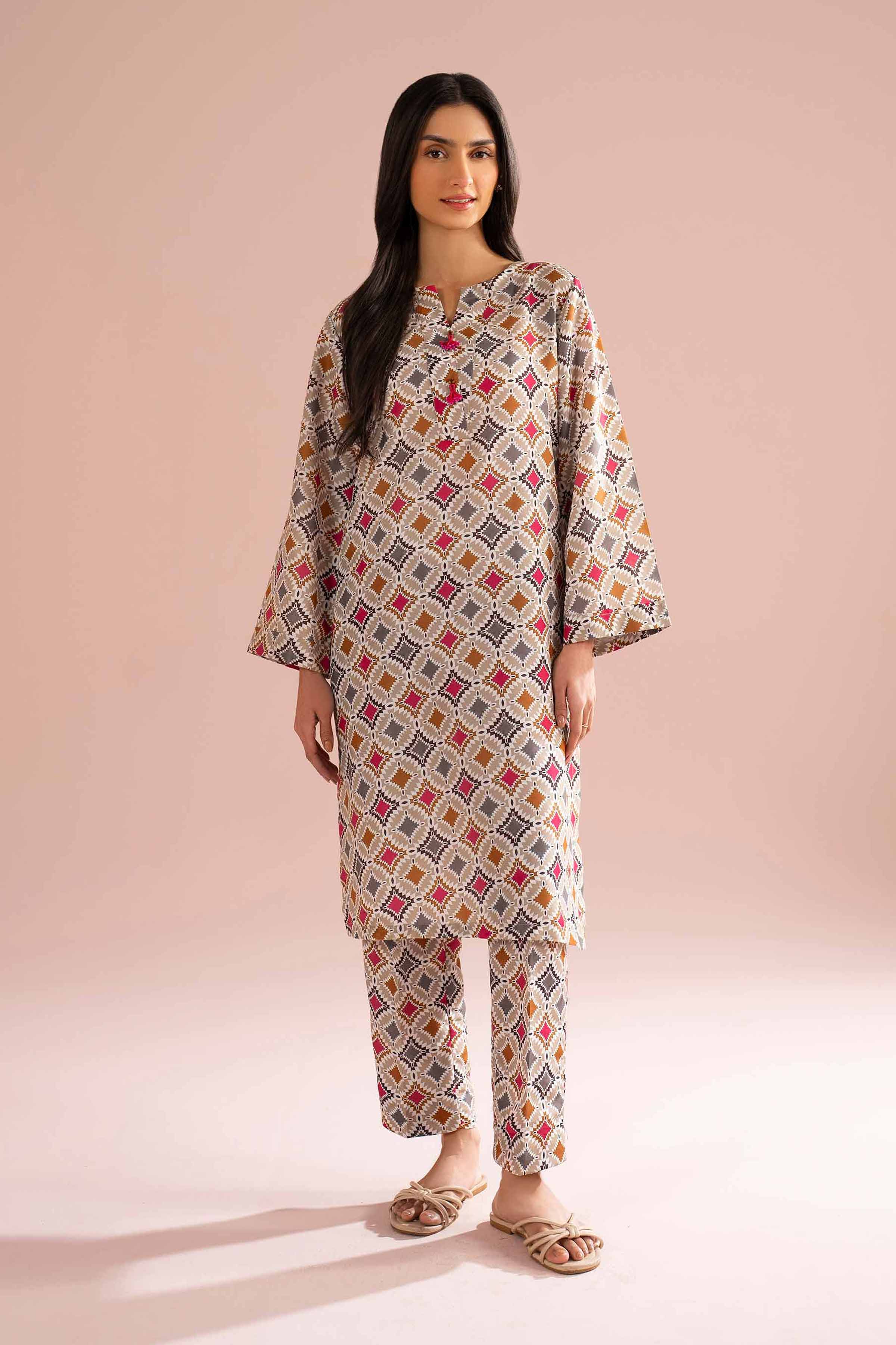 2 Piece - Printed Suit - PE26-21 for Women - Pret Collection | Nishat | Shop Online