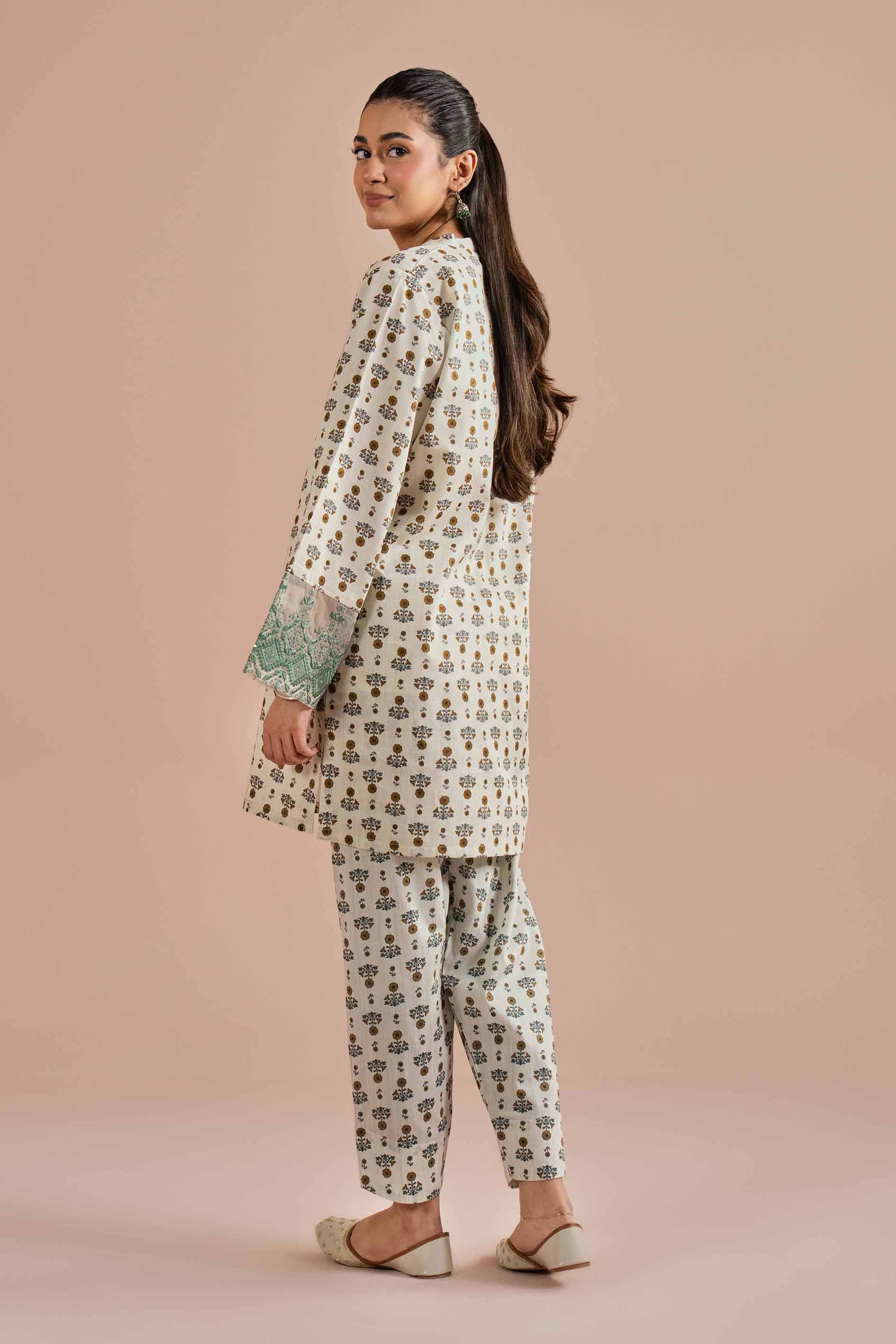 2 Piece - Printed Embroidered Suit - PE26-214 for Women - Pret Collection | Nishat | Shop Online