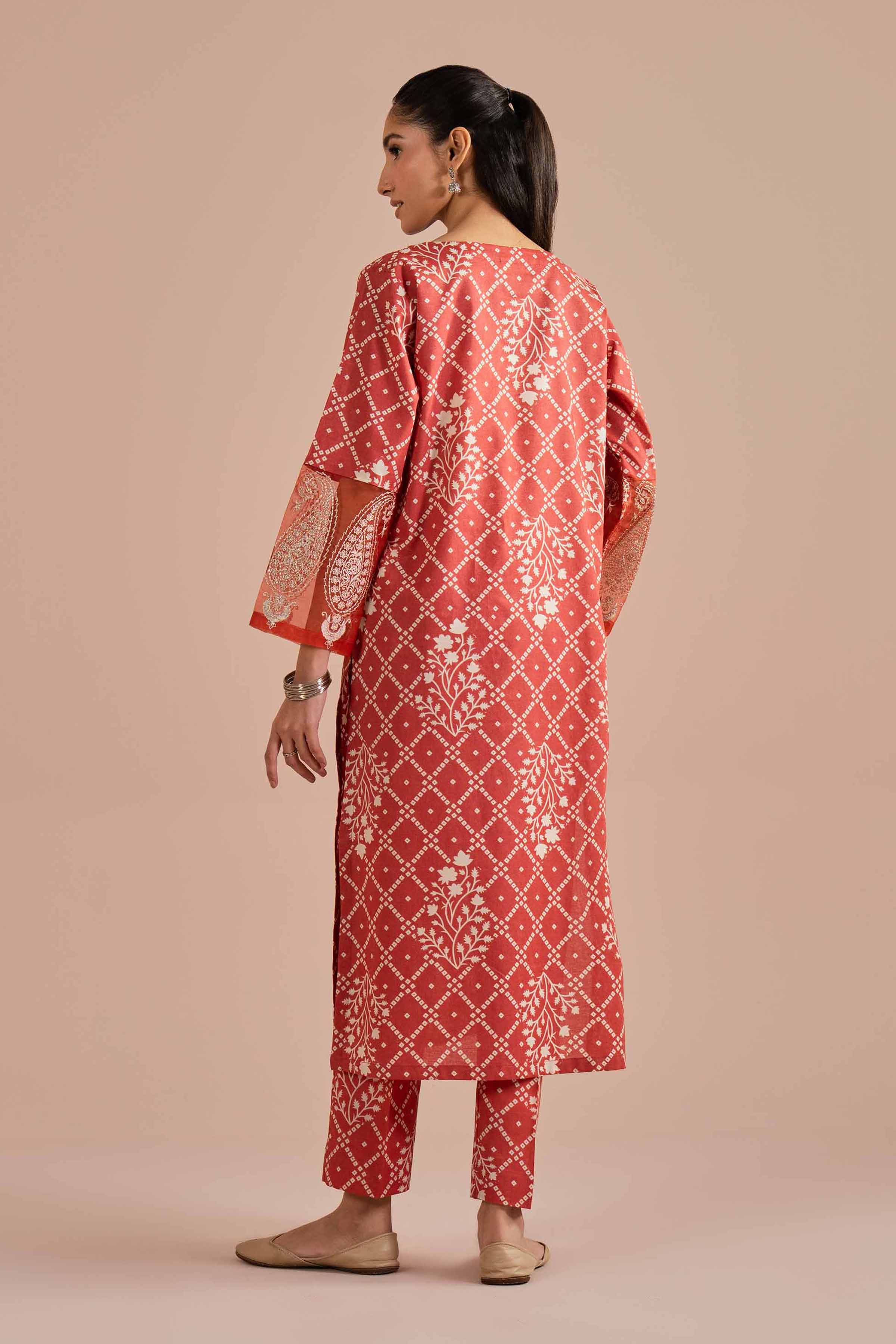 2 Piece - Printed Embroidered Suit - PE26-216 for Women - Pret Collection | Nishat | Shop Online