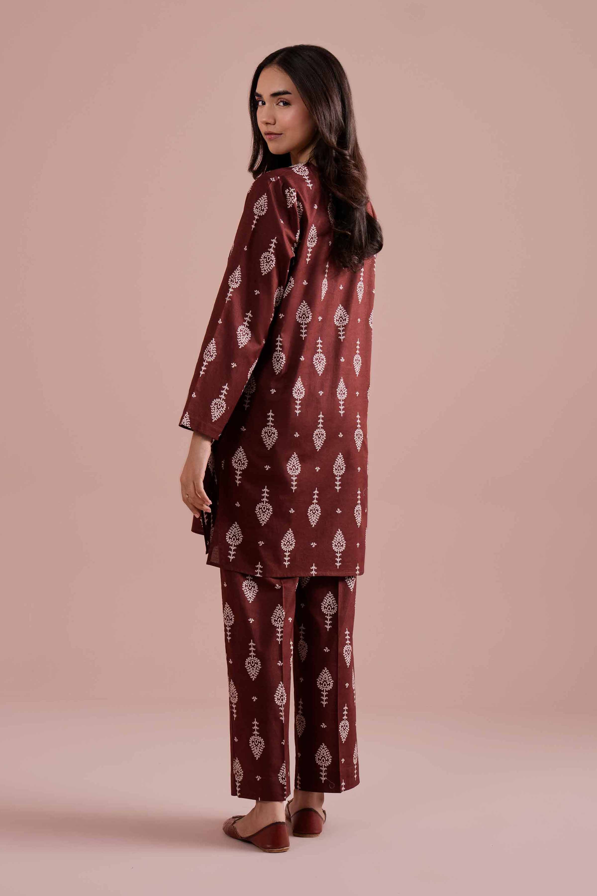 2 Piece - Printed Embroidered Suit - PE26-217 for Women - Pret Collection | Nishat | Shop Online