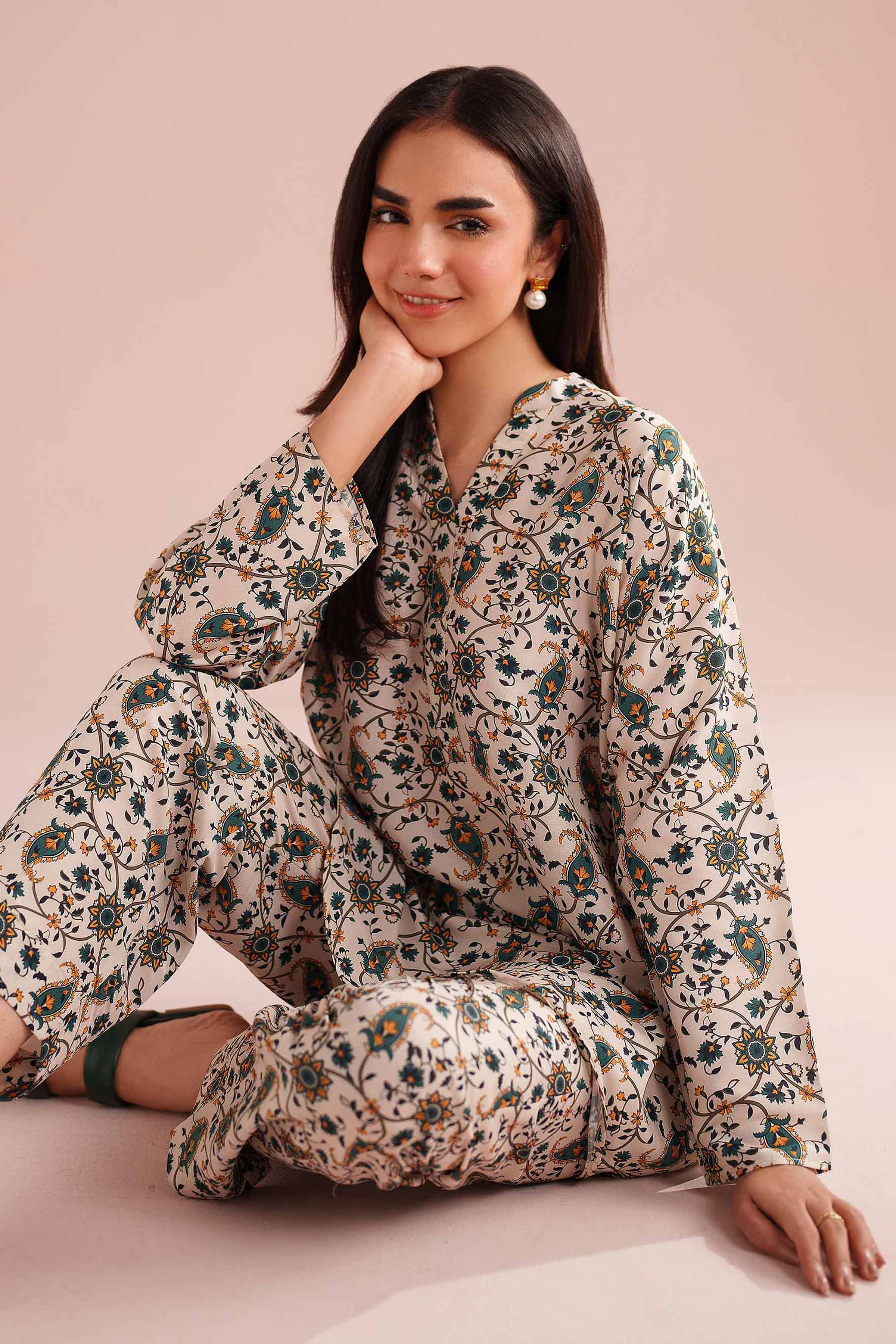 2 Piece - Printed Suit - PE26-22 for Women - Pret Collection | Nishat | Shop Online