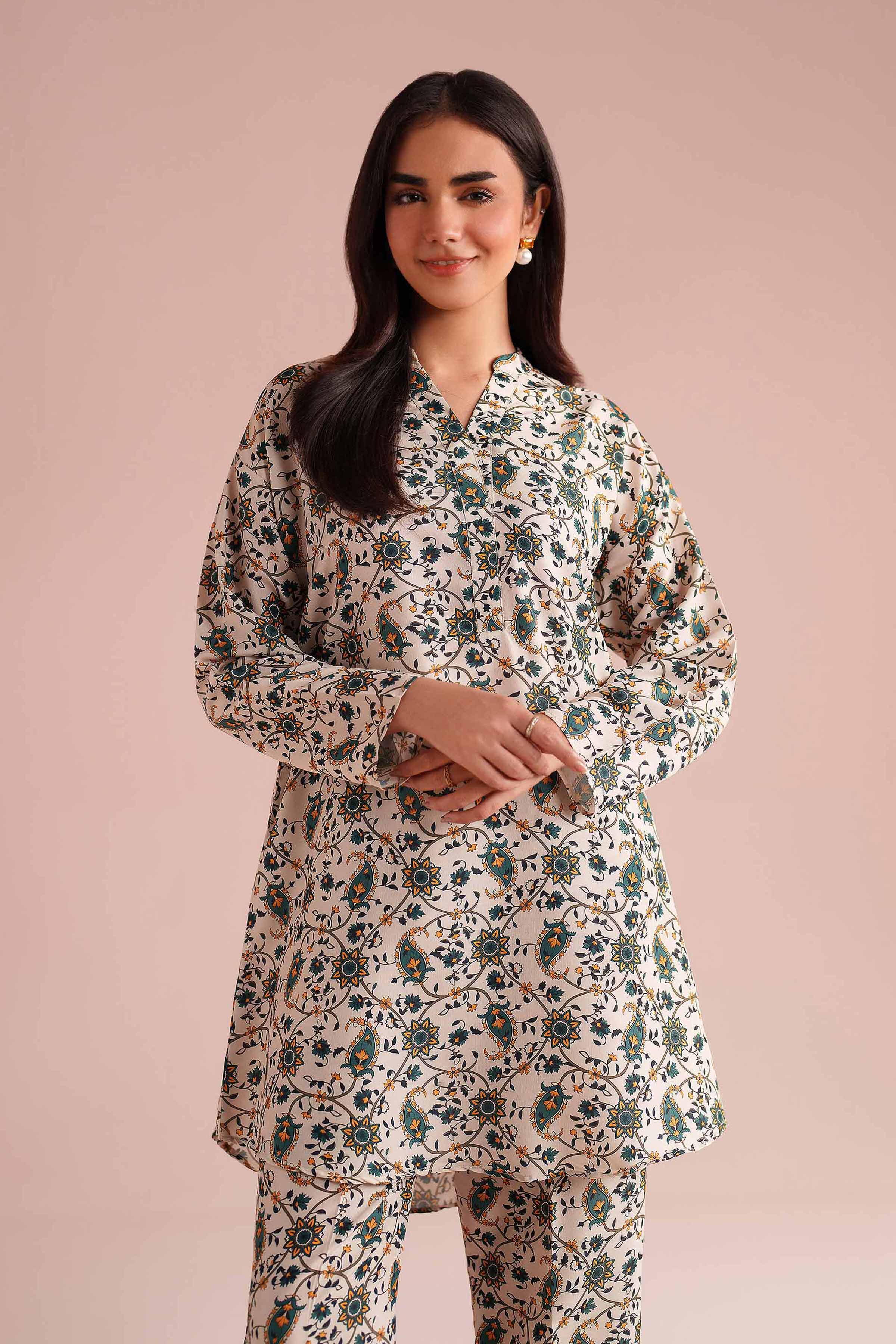 2 Piece - Printed Suit - PE26-22 for Women - Pret Collection | Nishat | Shop Online