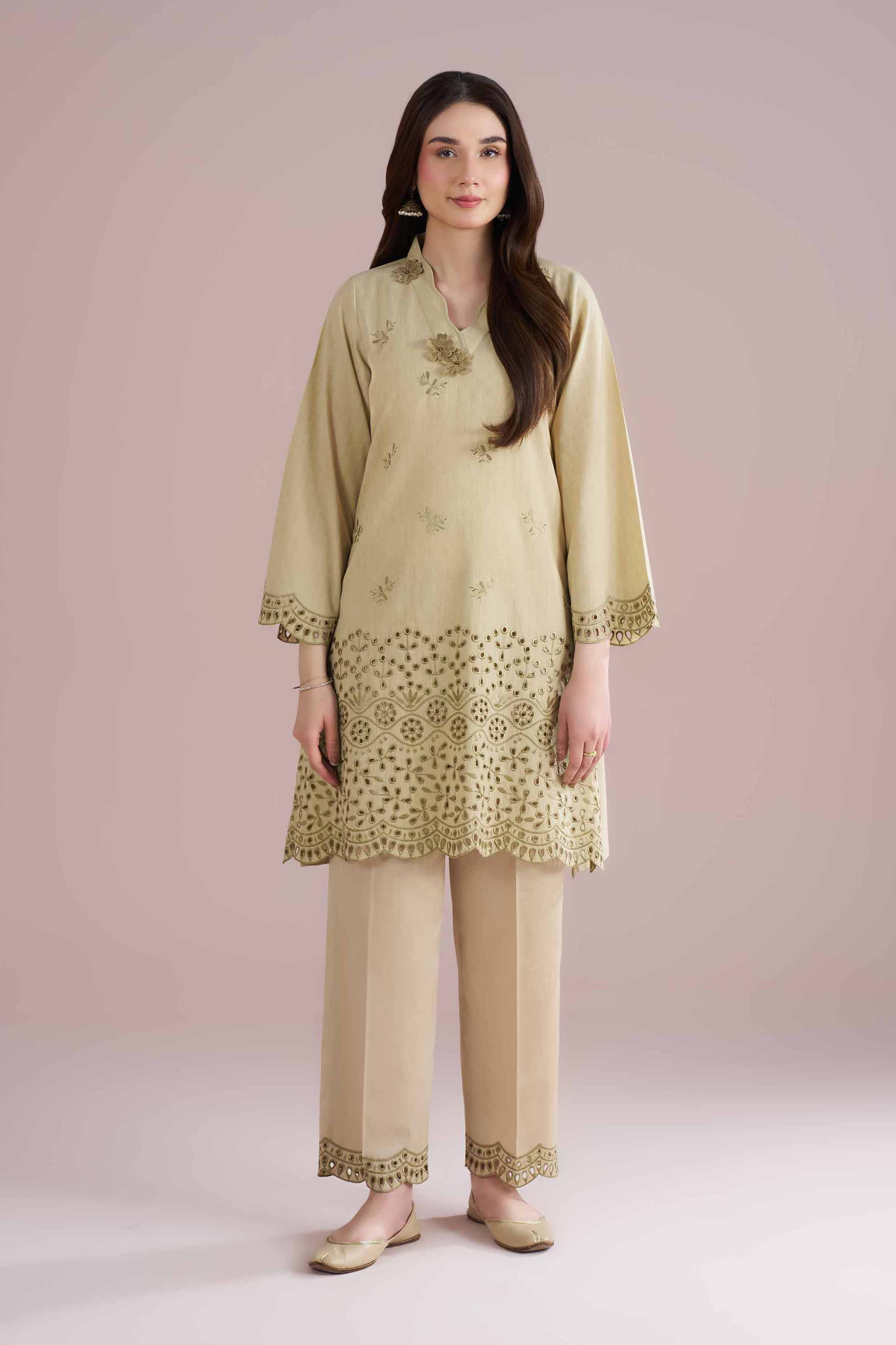 2 Piece - Embroidered Suit - PE26-233 for Women - Pret Collection | Nishat | Shop Online