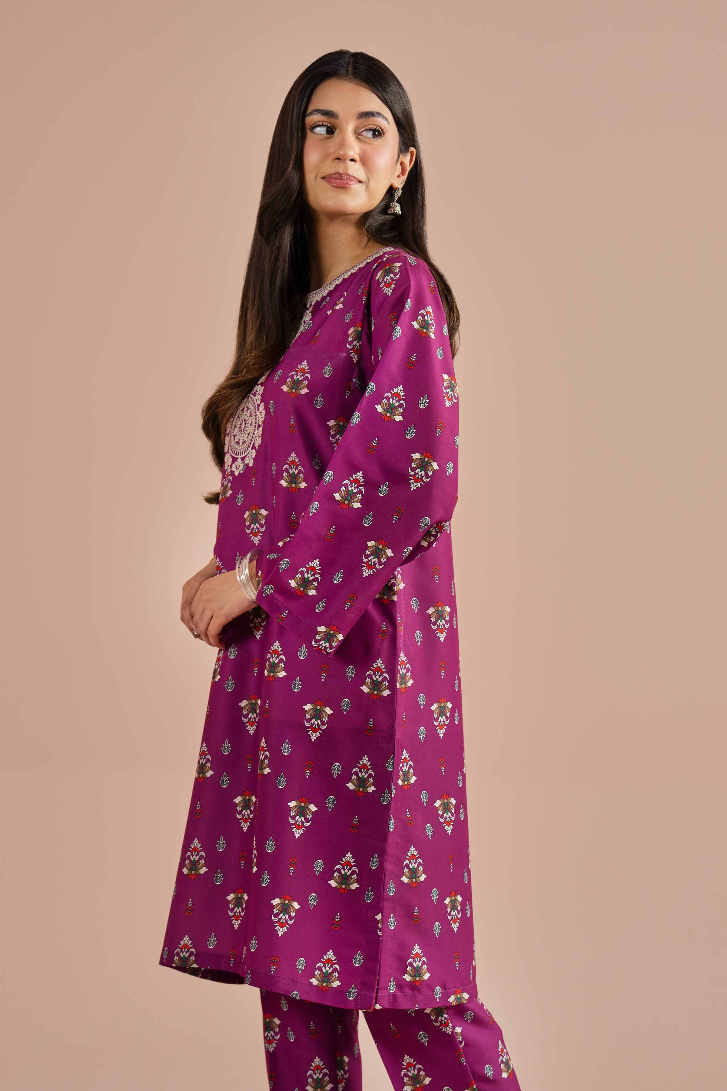 2 Piece - Printed Embroidered Suit - PE26-24 for Women - Pret Collection | Nishat | Shop Online