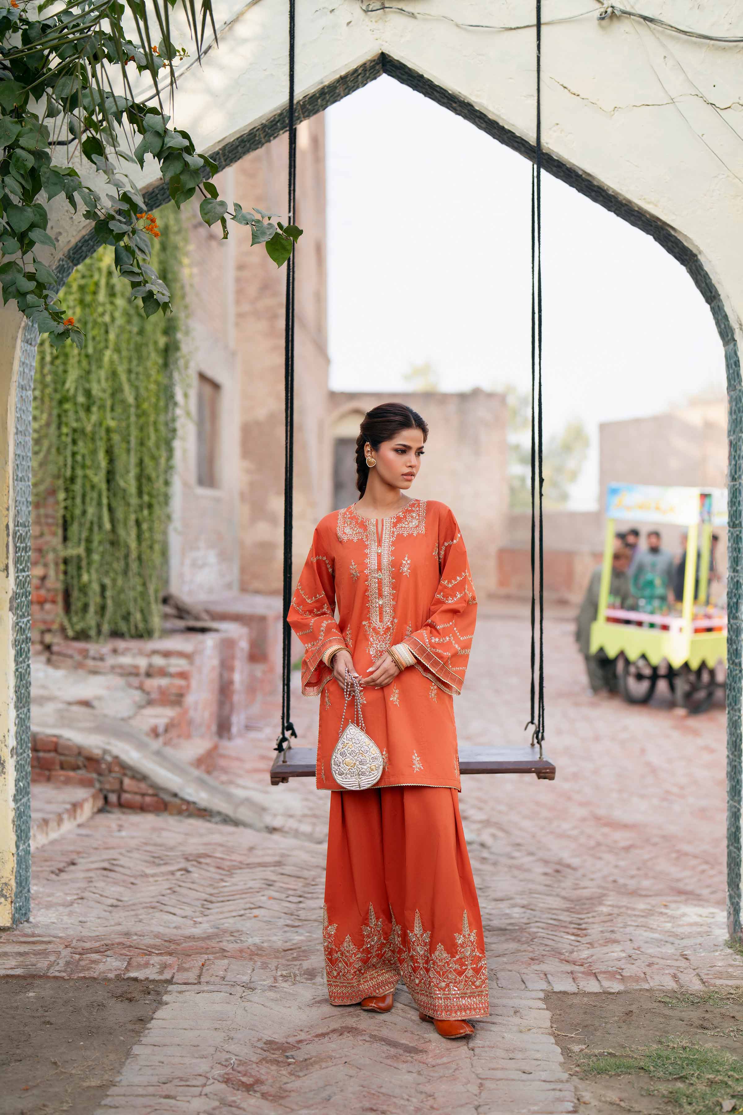 2 Piece - Embroidered Suit - PE26-243 for Women - Pret Collection | Nishat | Shop Online