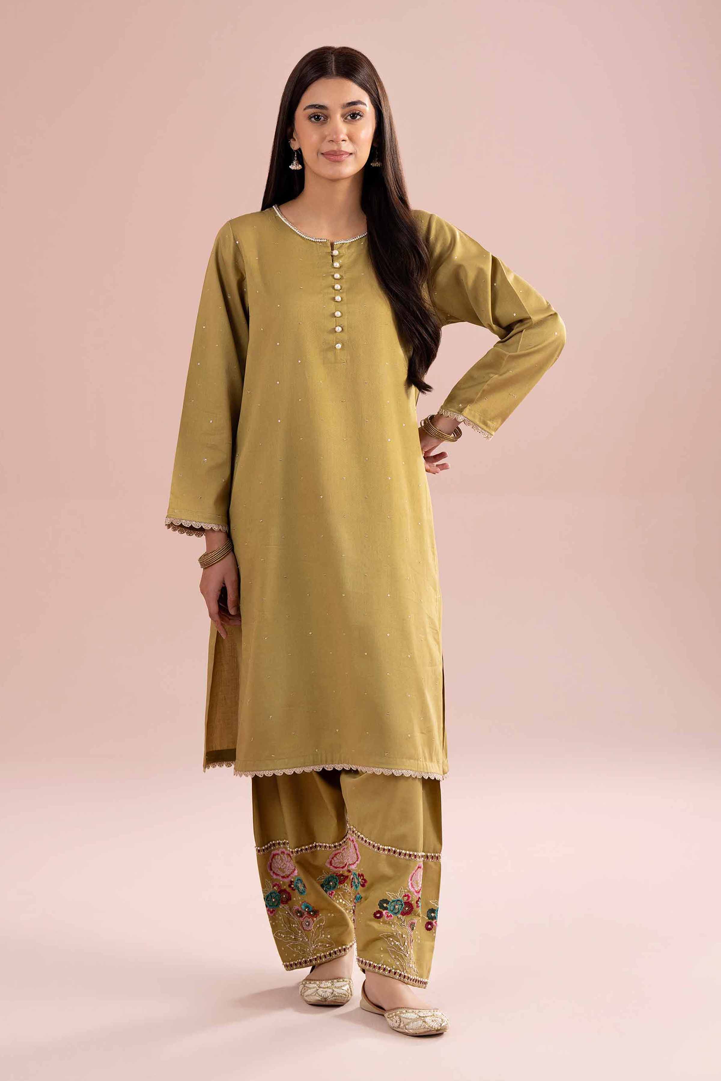 2 Piece - Embroidered Suit - PE26-247 for Women - Pret Collection | Nishat | Shop Online