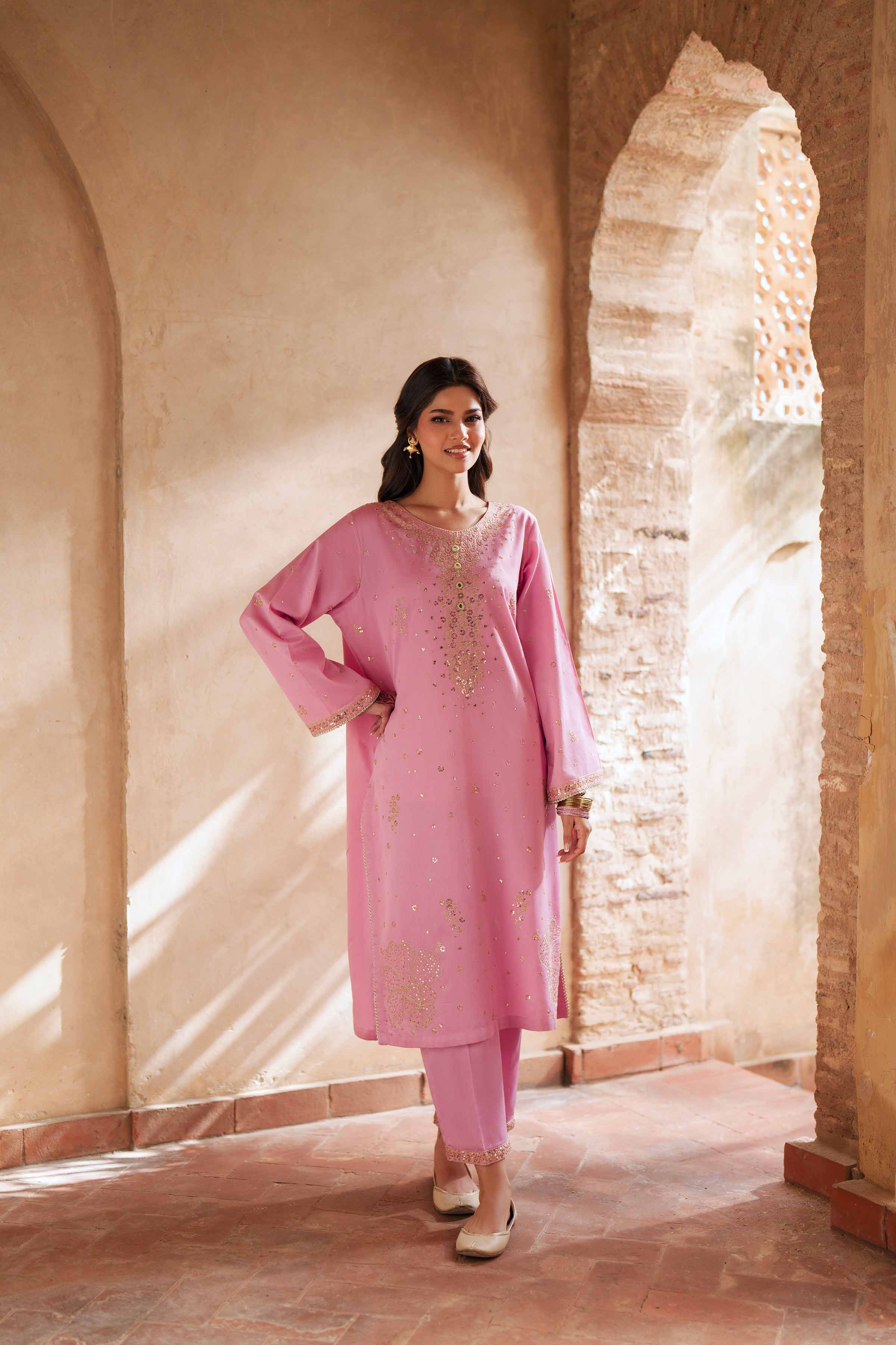 2 Piece - Embroidered Suit - PE26-248