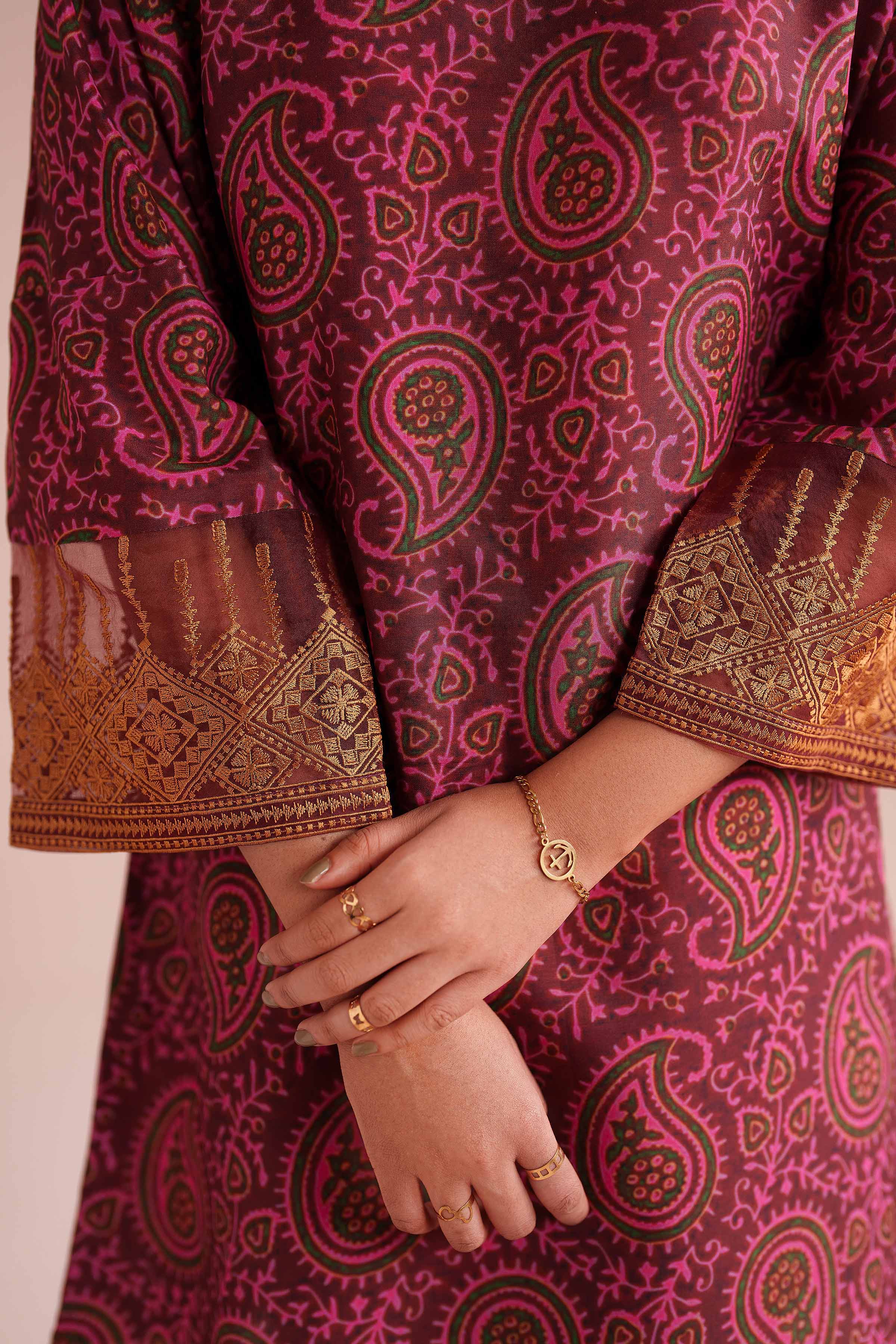 2 Piece - Printed Embroidered Suit - PE26-25 for Women - Pret Collection | Nishat | Shop Online