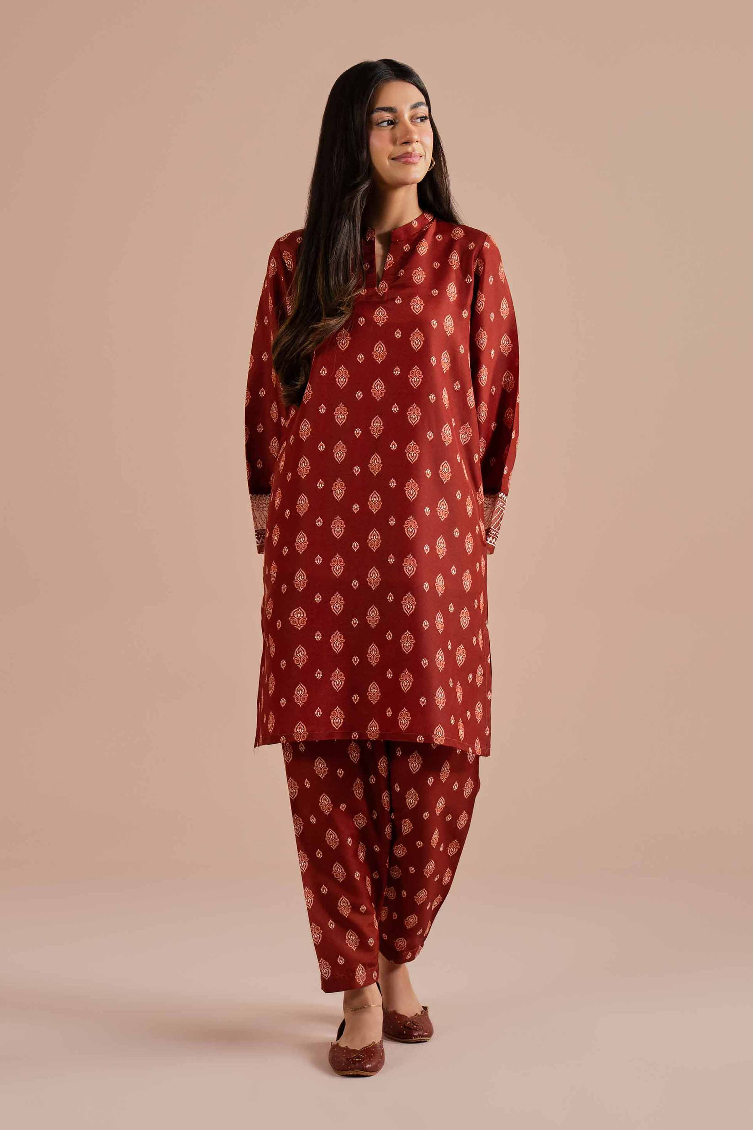 2 Piece - Printed Embroidered Suit - PE26-26 for Women - Pret Collection | Nishat | Shop Online