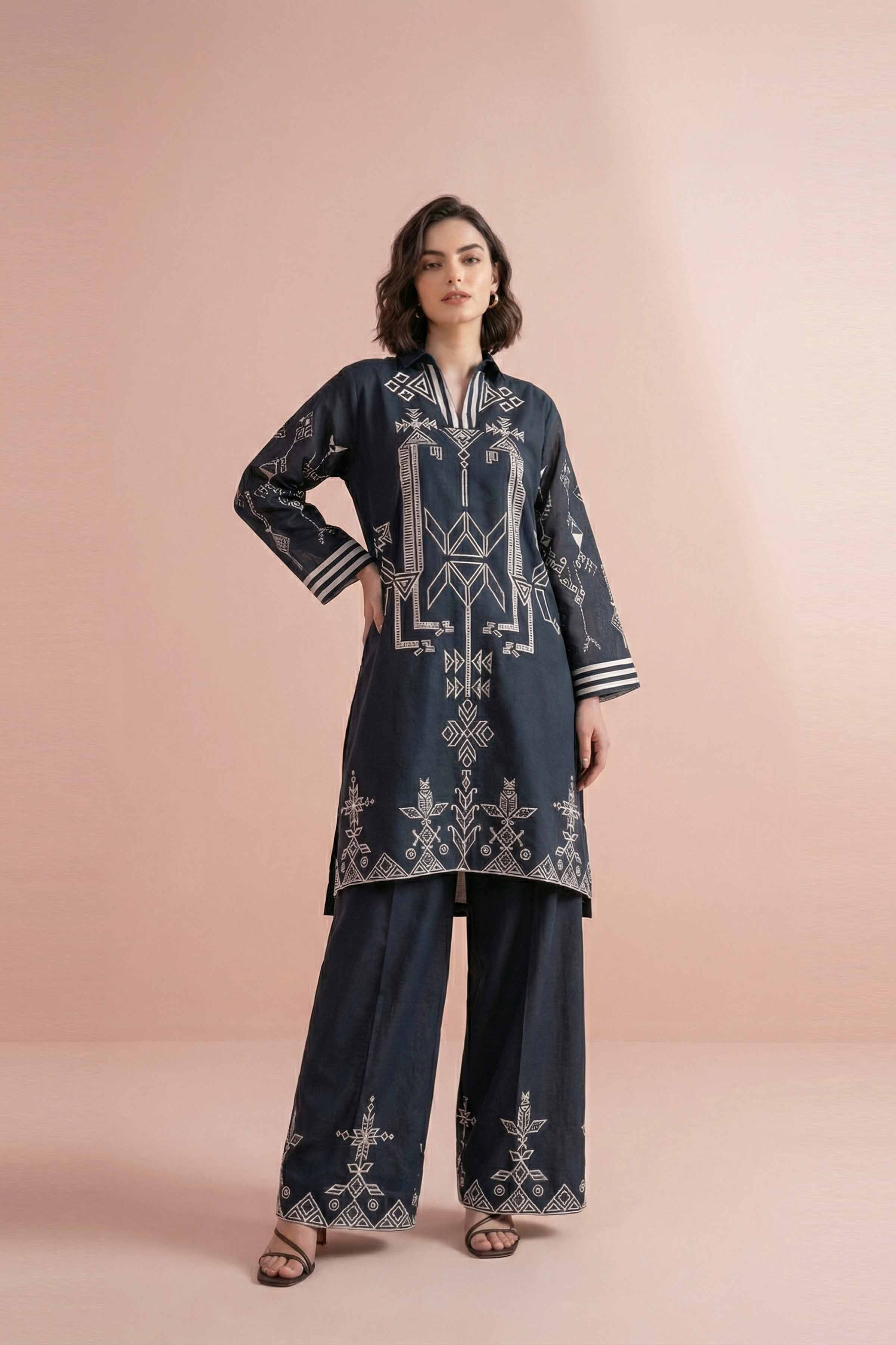 2 Piece - Printed Suit - PE26-263