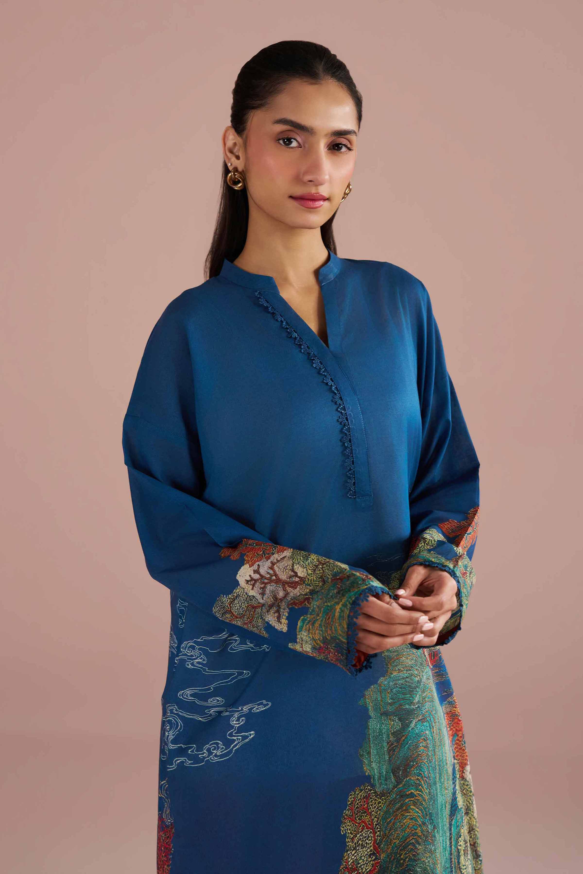 2 Piece - Printed Suit - PE26-268 for Women - Pret Collection | Nishat | Shop Online