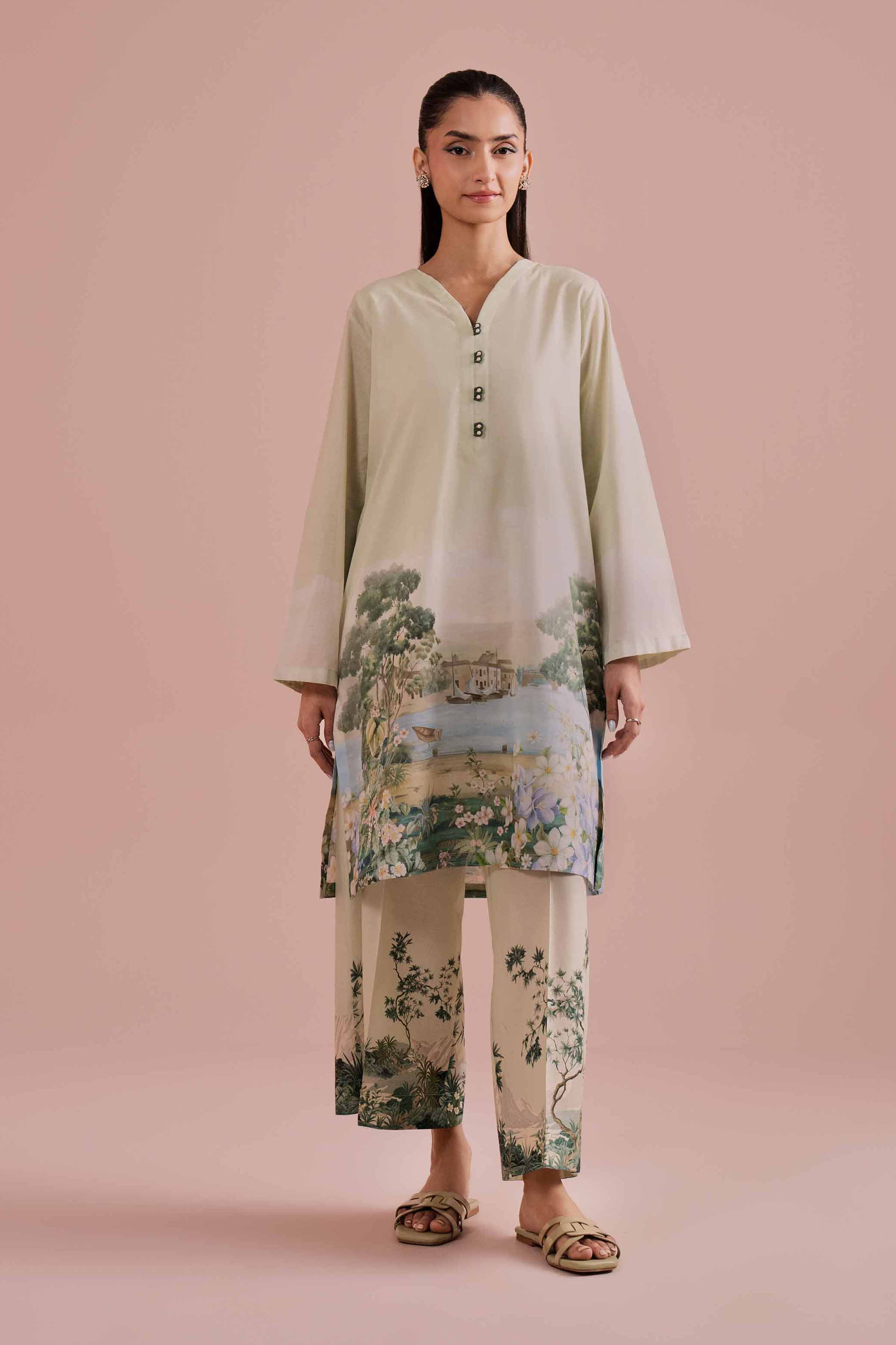 2 Piece - Printed Suit - PE26-273