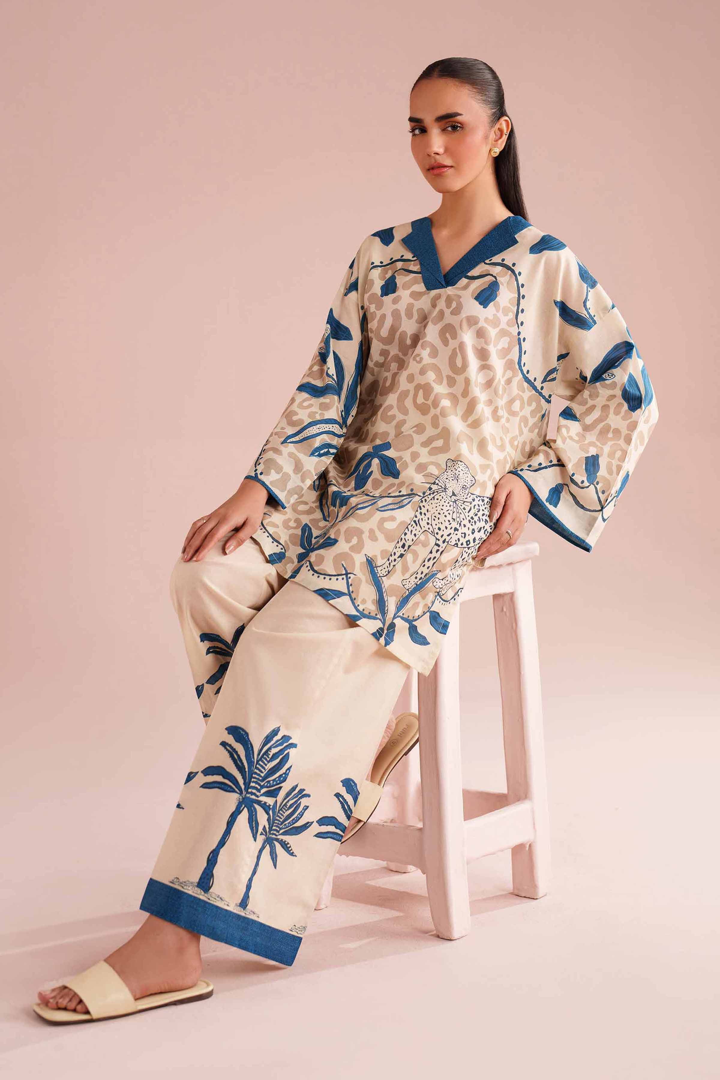 2 Piece - Printed Suit - PE26-274