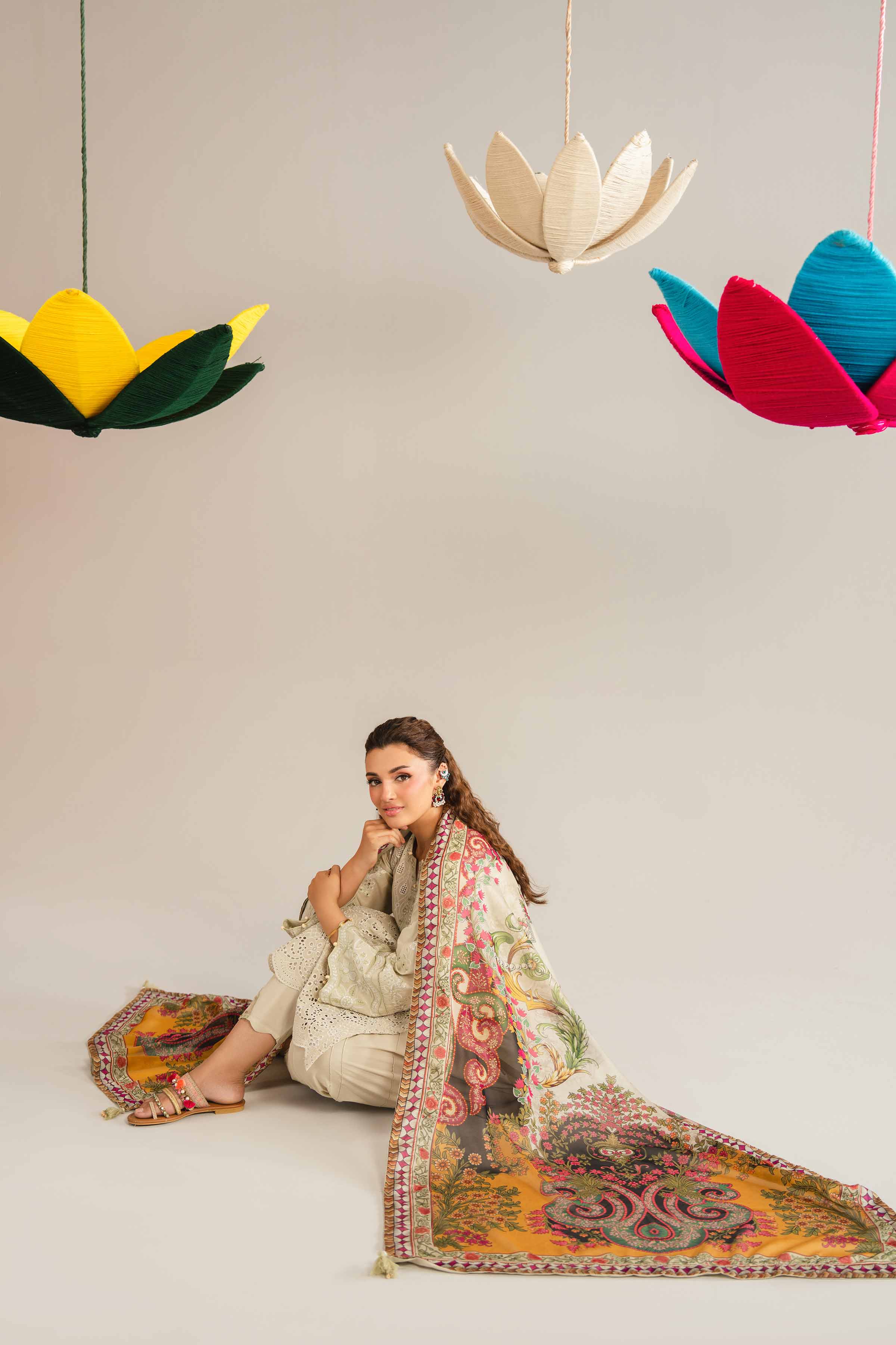 3 Piece - Embroidered Suit - PE26-288