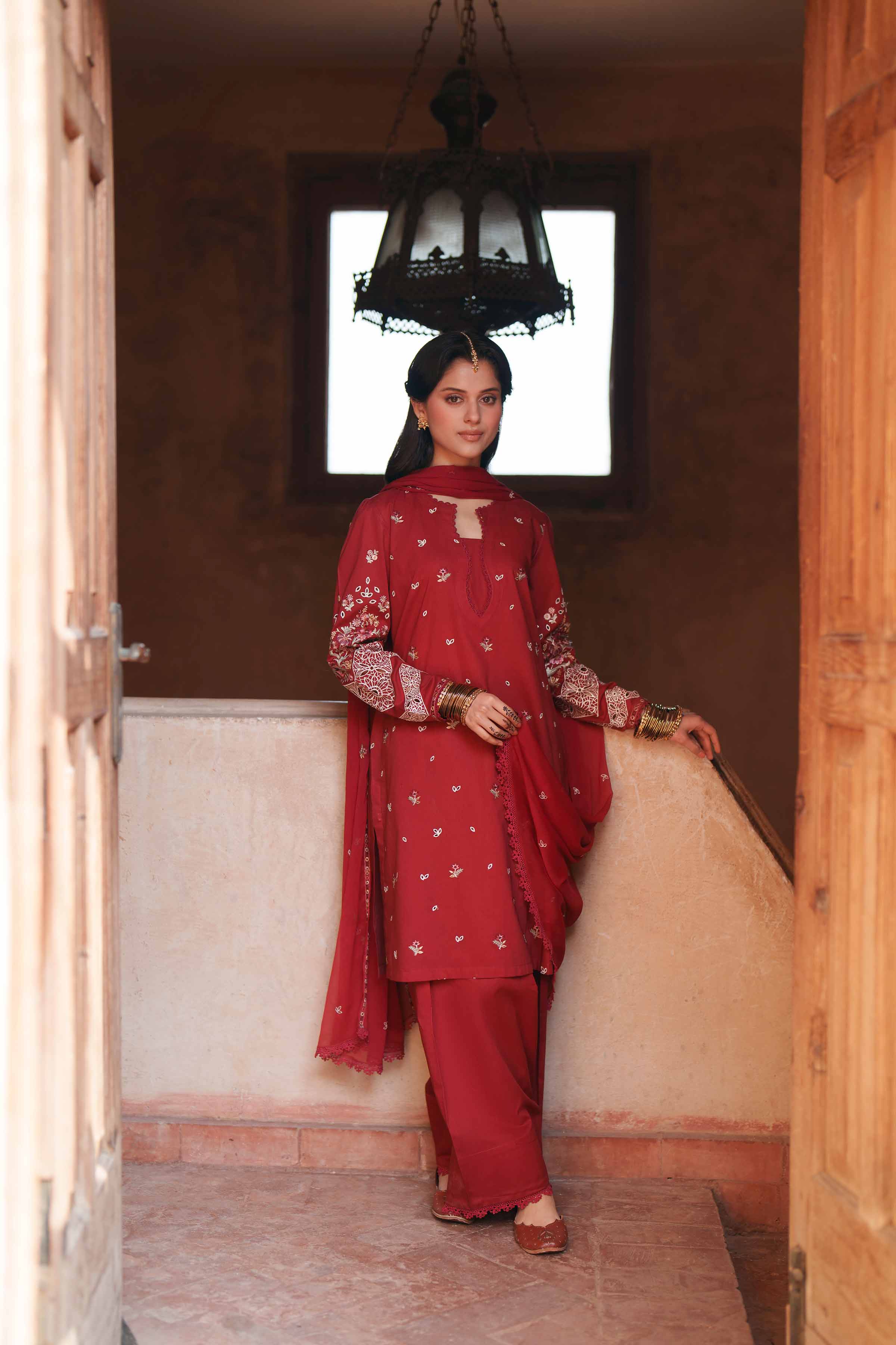 3 Piece - Embroidered Suit - PE26-293
